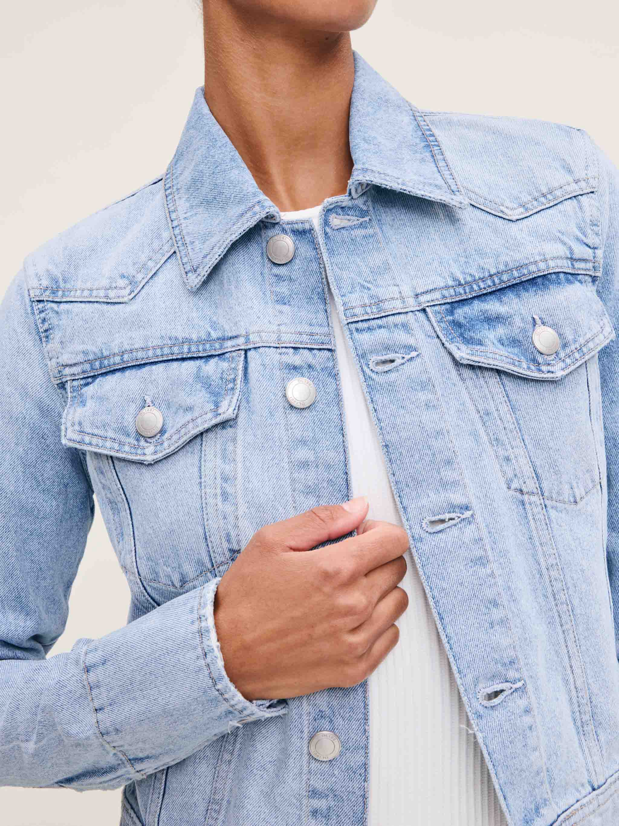 DL1961 Vika Jacket, Blue Mist、mySite、noshort