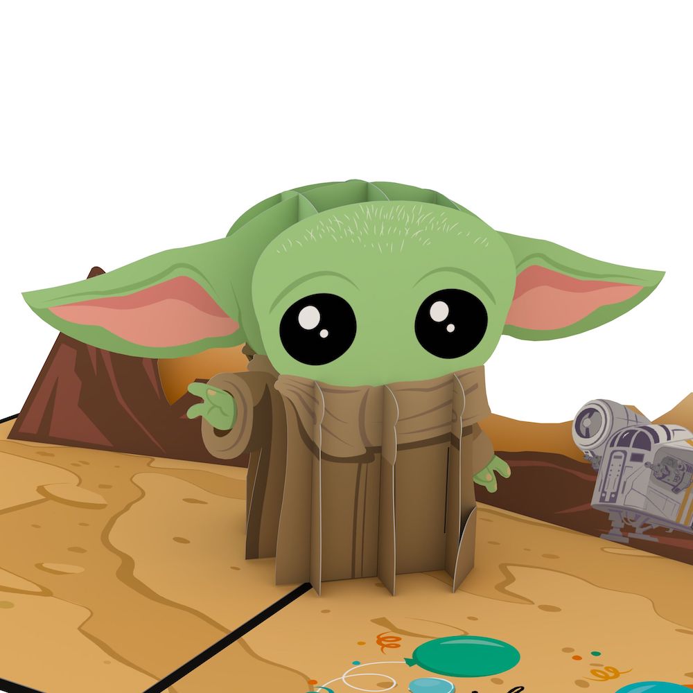 Star Wars™ The Mandalorian™ Grogu™ Birthday Best Wishes Pop-Up Card、mySite、solidvoid