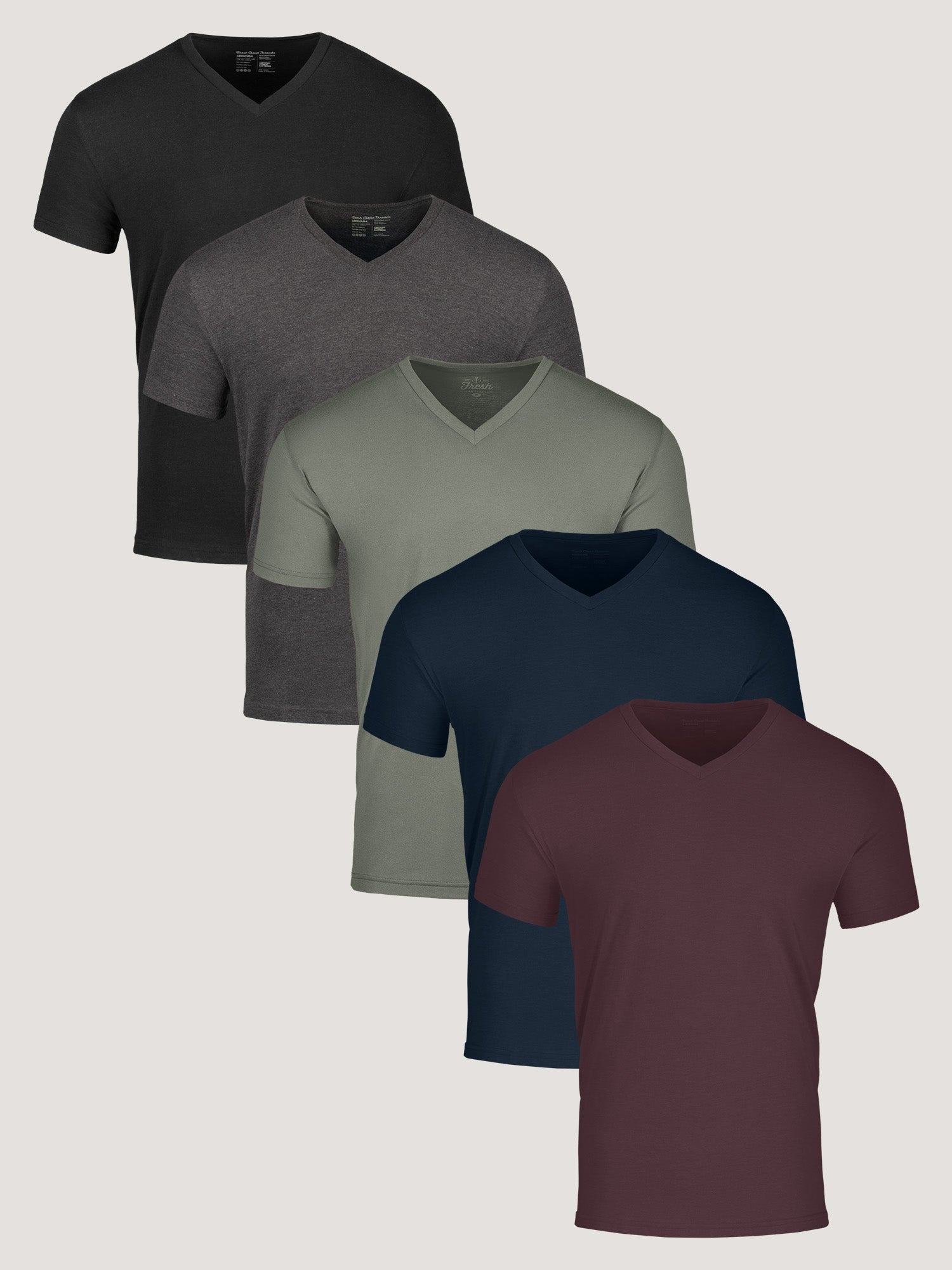  Winter Essentials V-Neck 5-Pack、mySite、ghnorth