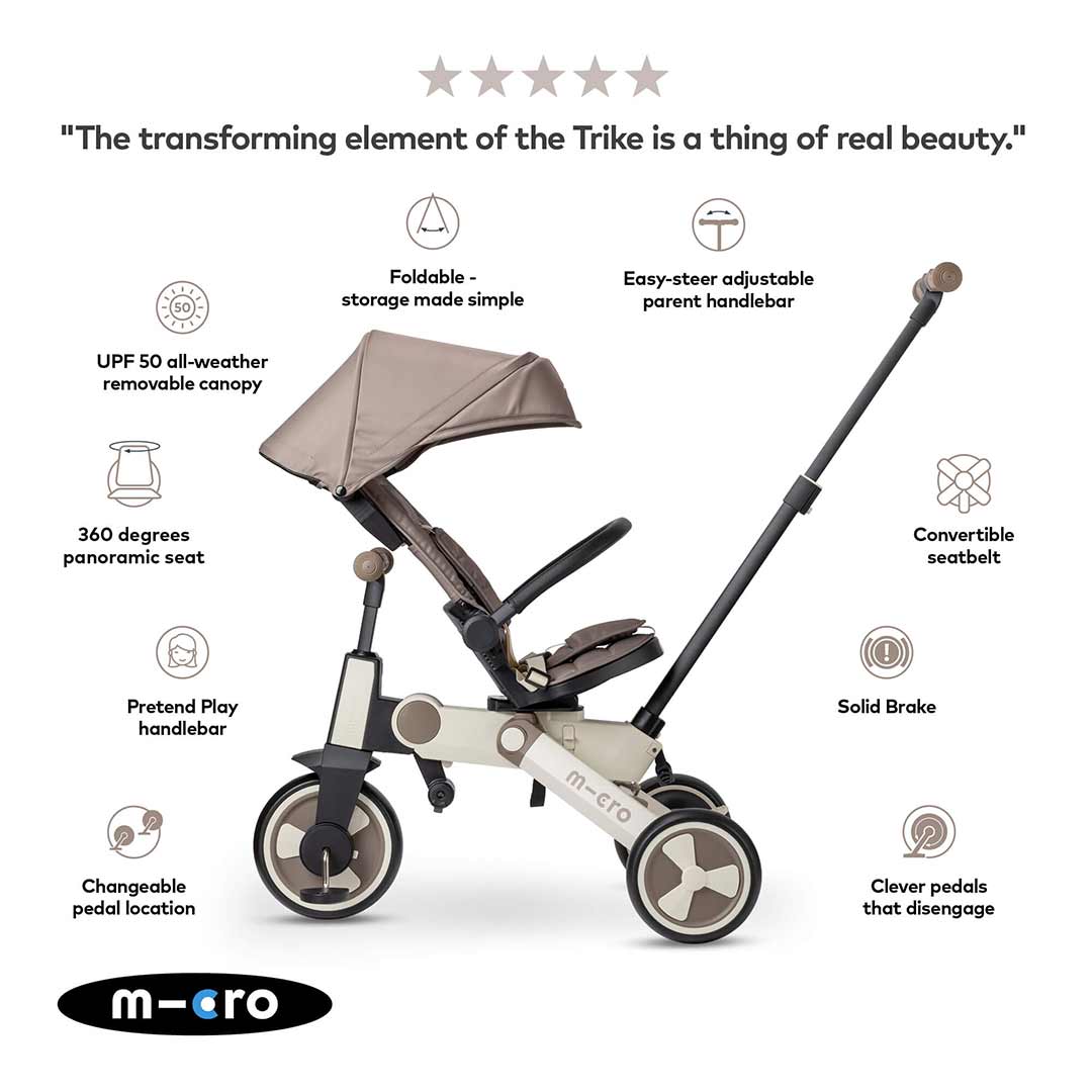  Micro Scooters Trike 7 in 1 - Latte、mySite、merchandisen