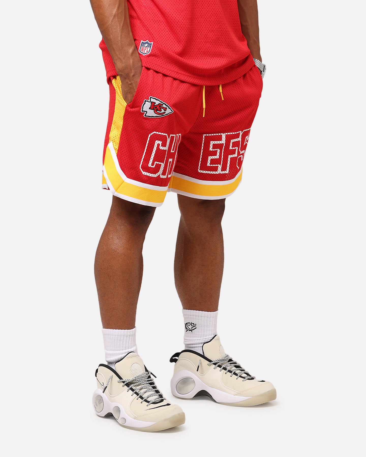 New Era Kansas City Chiefs NFL Graphic Shorts Front Door Red、mySite、zt4zffjzw