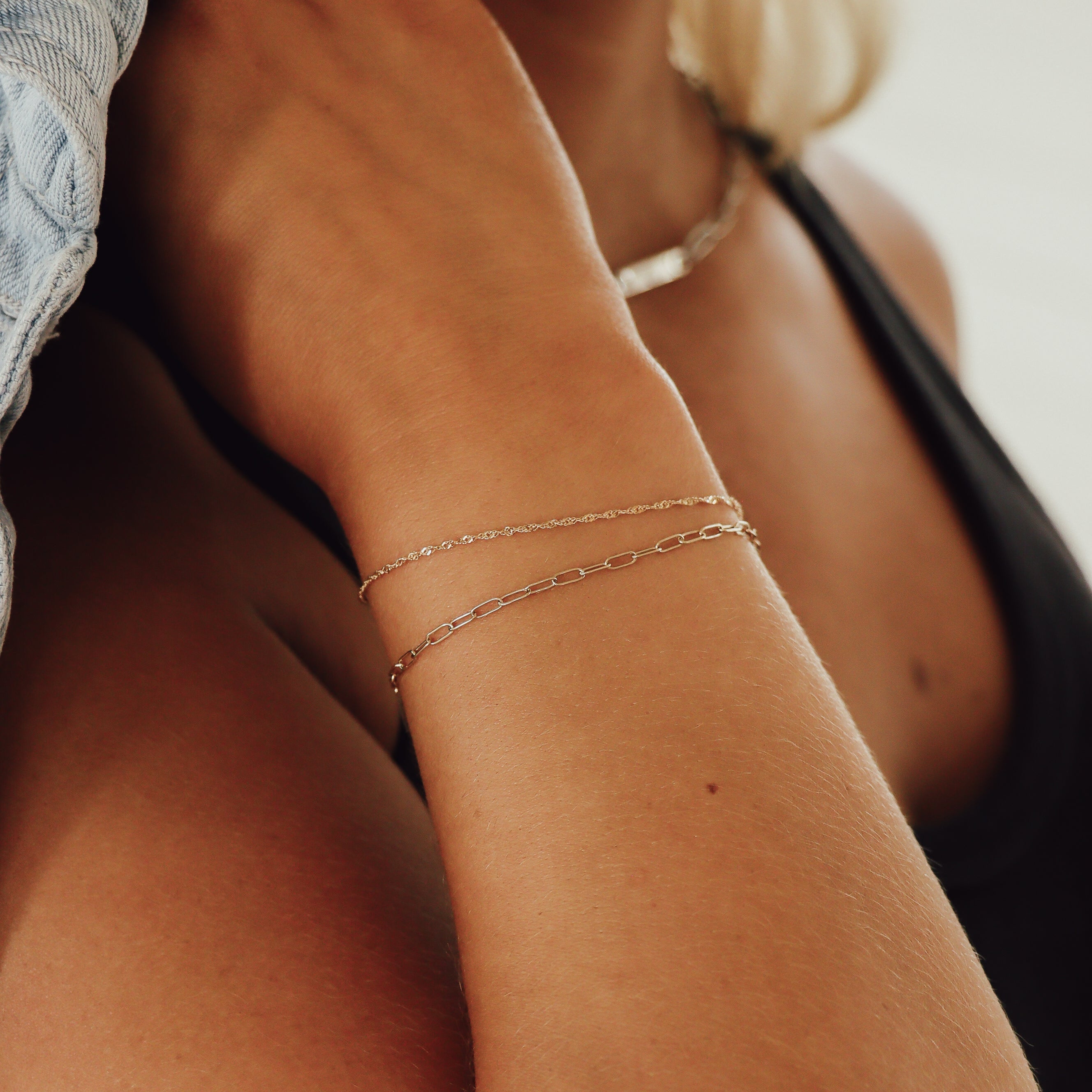 1.2 mm Singapore Chain 14K Gold Plated .925 Sterling Silver Permanent Jewelry Chain - By the Foot / PMJ0021、mySite、dreamappss