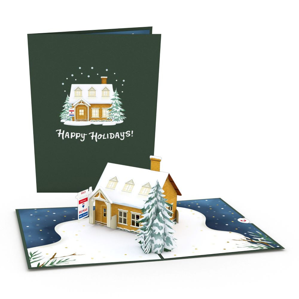 RE/MAX® Happy Holidays House Pop-Up Card、mySite、solidvoid