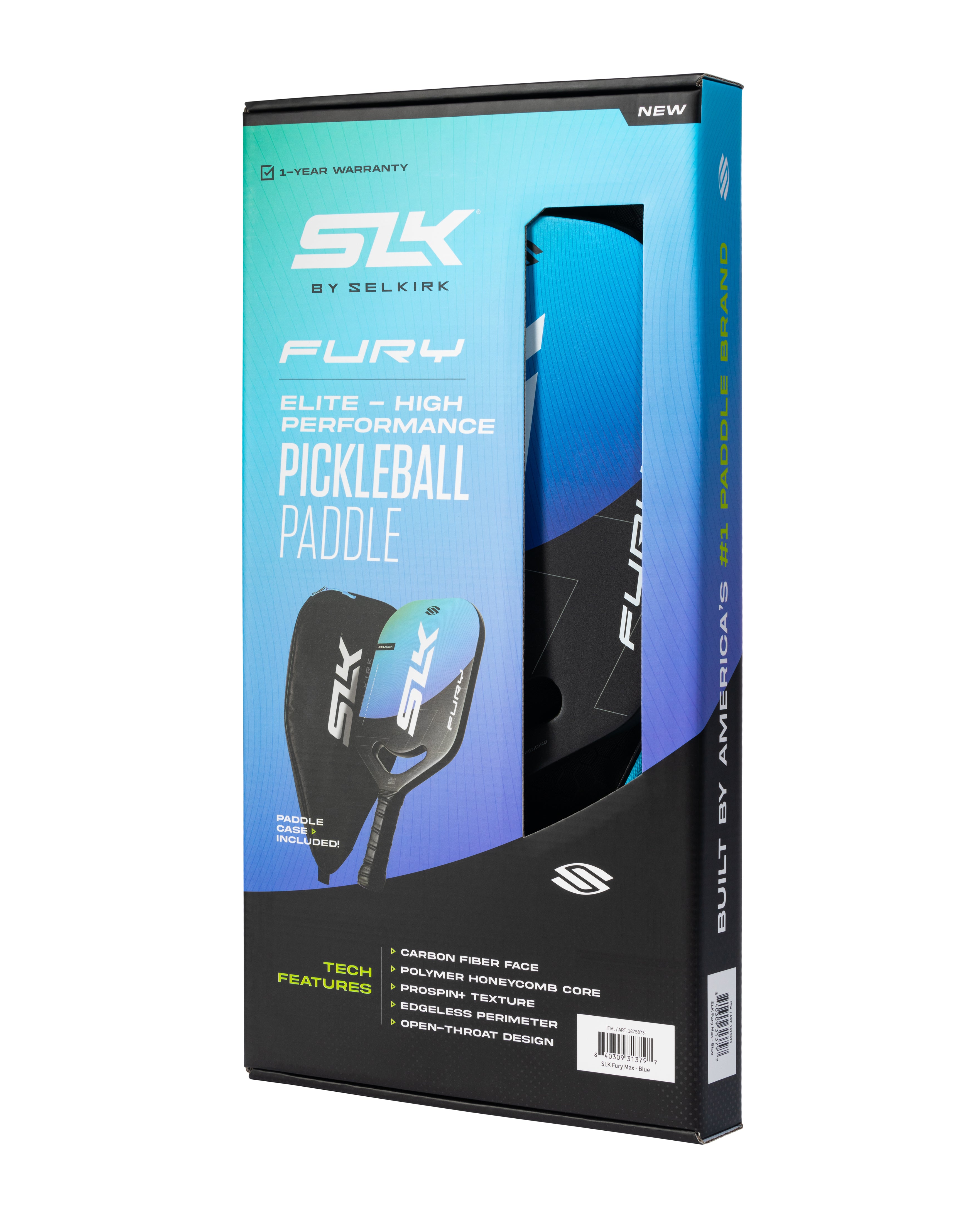 SLK Fury Pickleball Paddle and Case、mySite、noshort