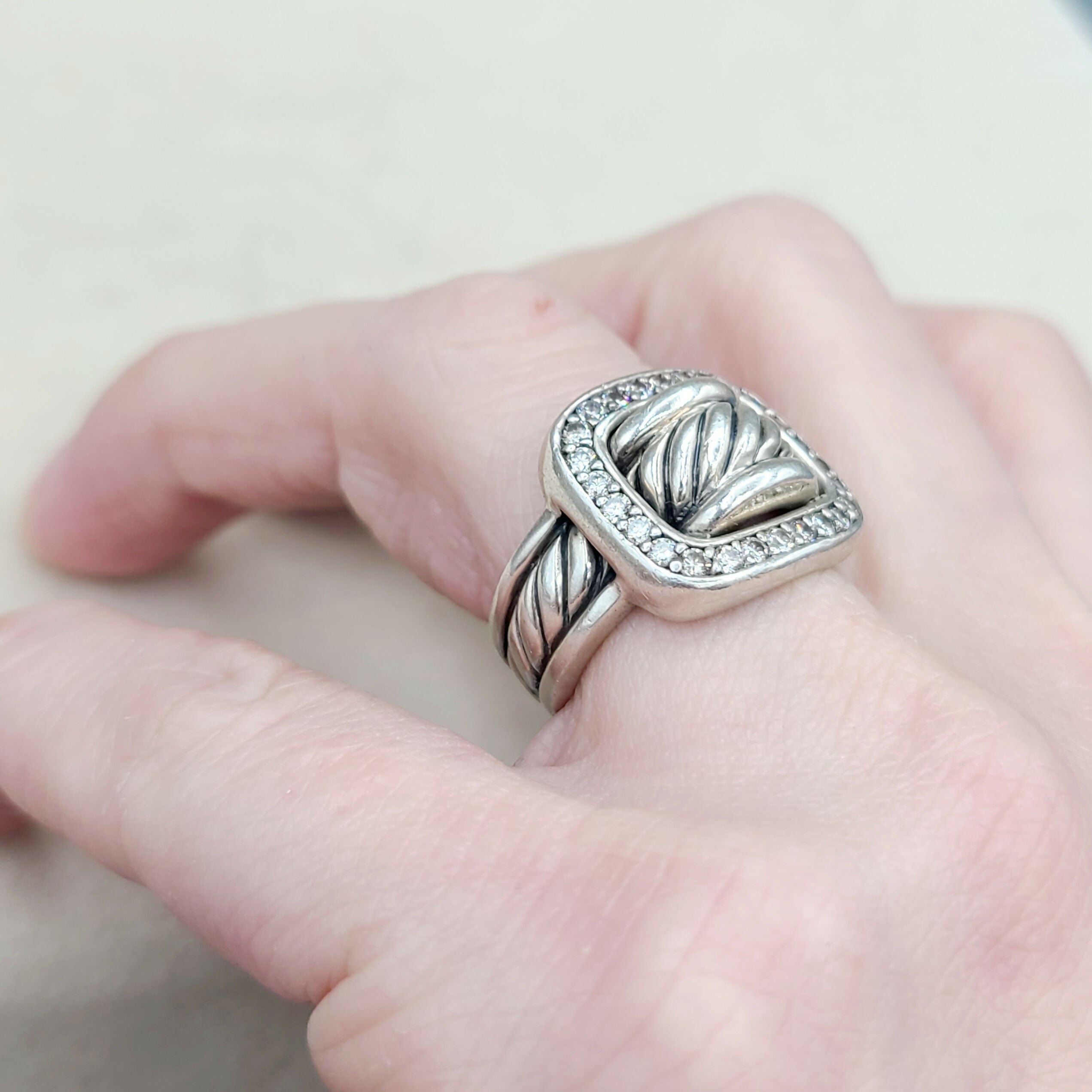 David Yurman Buckle Ring Large with Diamonds、mySite、hinf8tx79