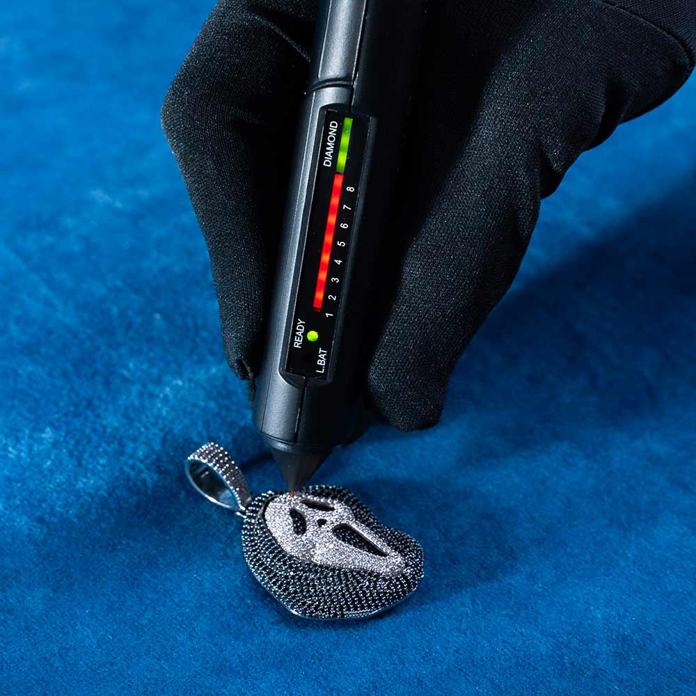 Black Moissanite Scream Pendant 14K Gold、mySite、hinf8tx79