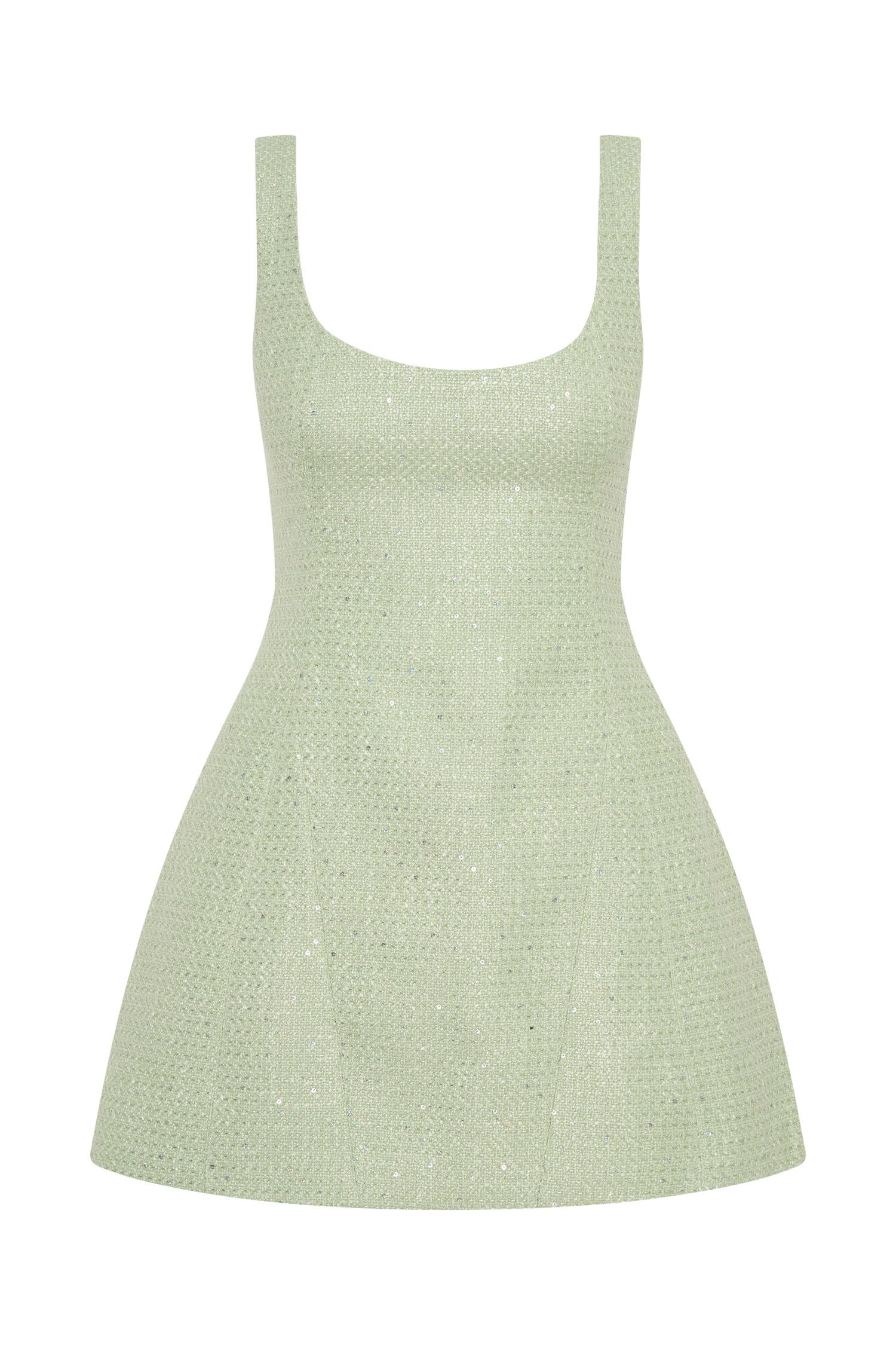 Beth Tweed Mini Dress - Pastel Green、mySite、solidvoid