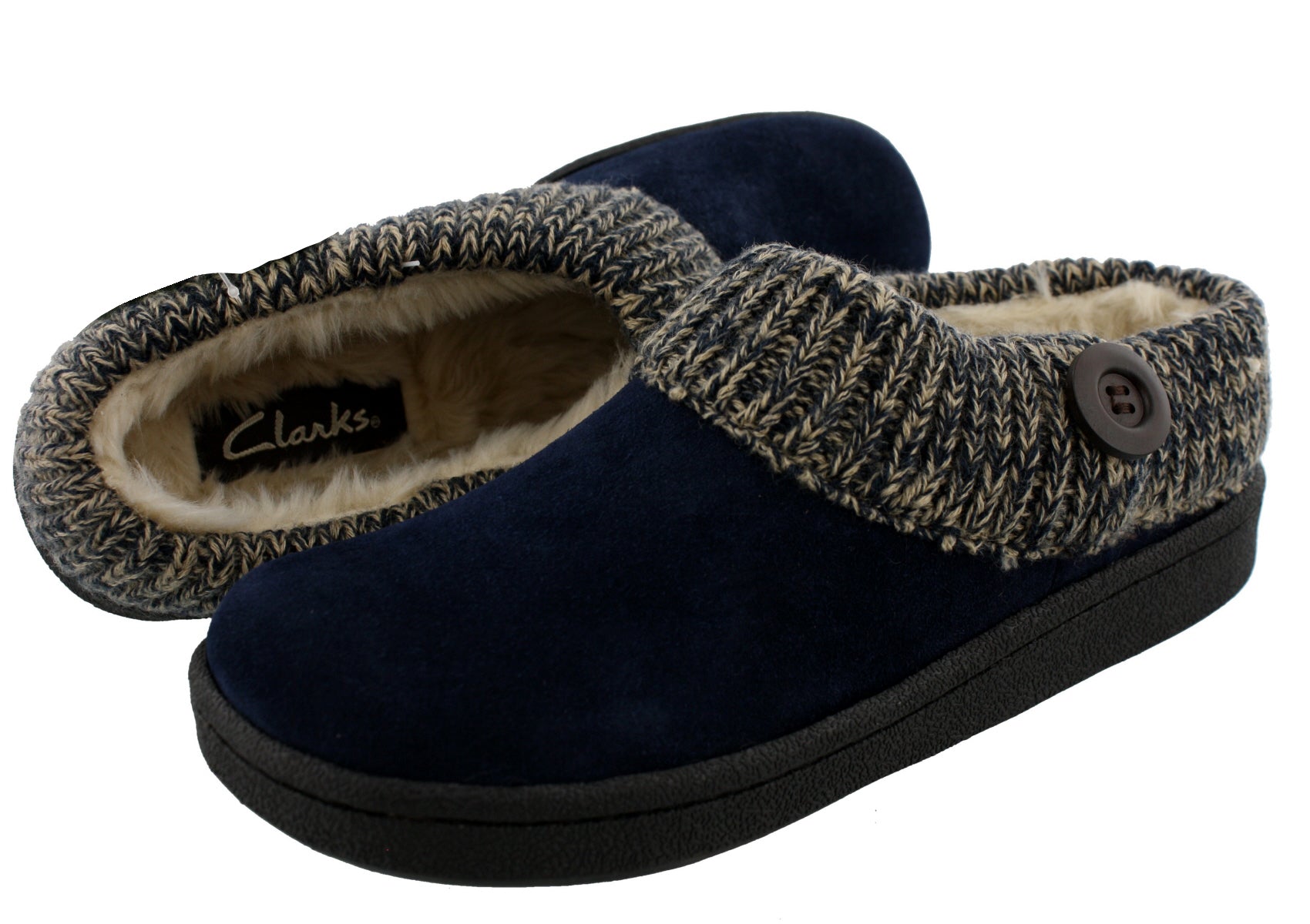 Clarks Women's Knitted Collar Clog Winter Slippers Angelina、mySite、dreamappss