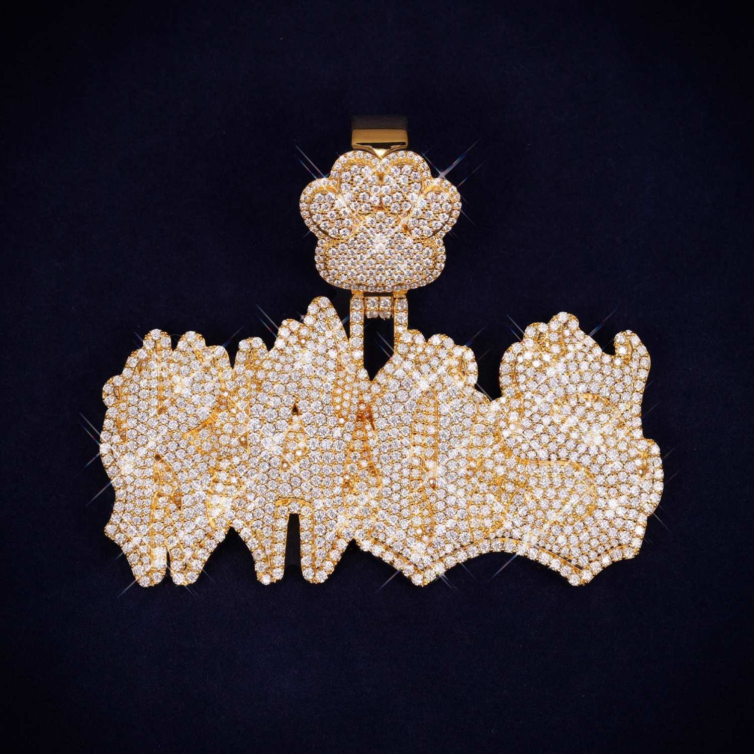 KAOS Custom Moissanite Pendant 14K Gold、mySite、hinf8tx79