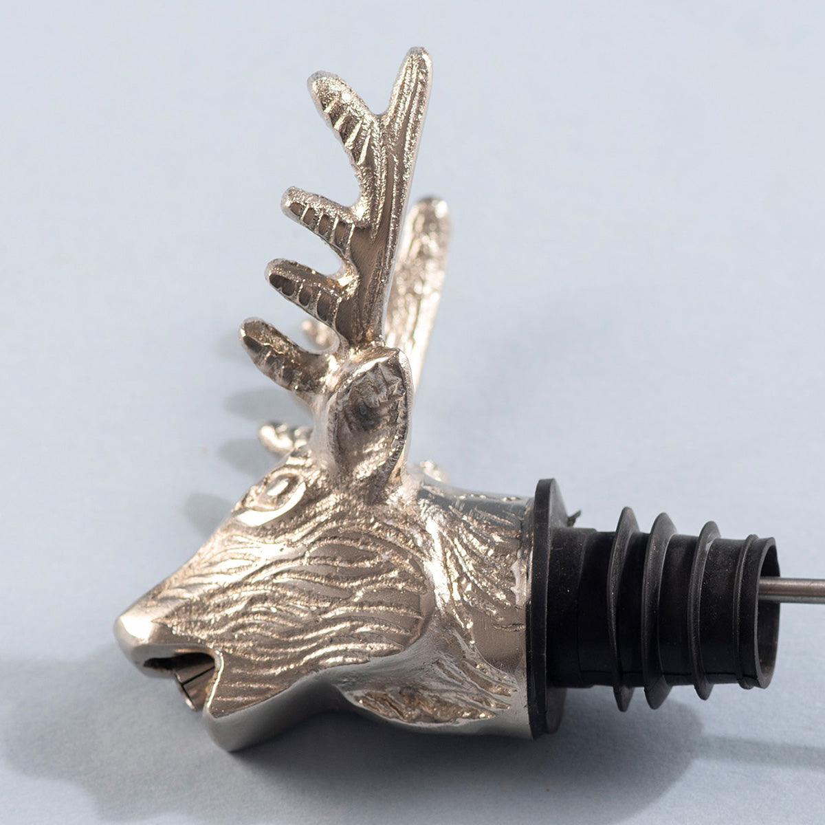 Stainless Steel Bottle Pourer | Deer Shape | Silver、mySite、camillekostekn