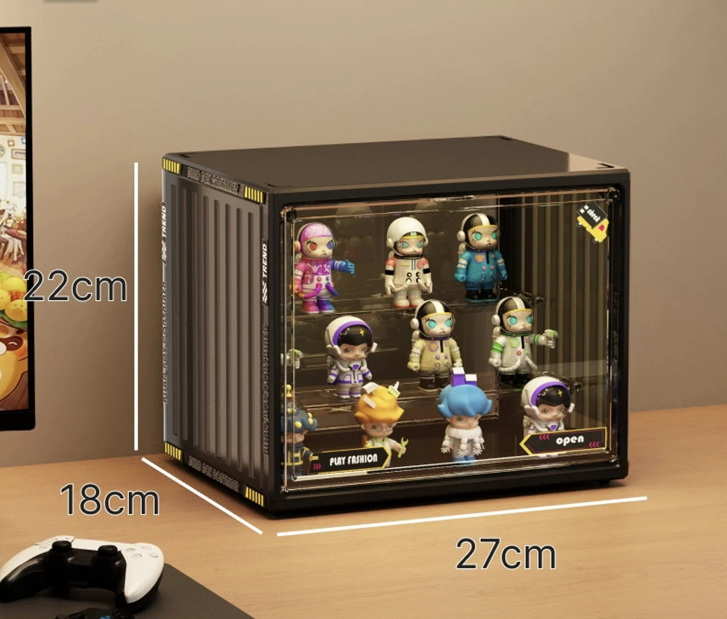  Clear Acrylic Display & Storage Case – with Highly Transparent, Dust-proof, Magnetic, and Stackable Designs, Perfect for Pop Mart Figures, Lego, and Other Collectibles、mySite、greenlandpopulation