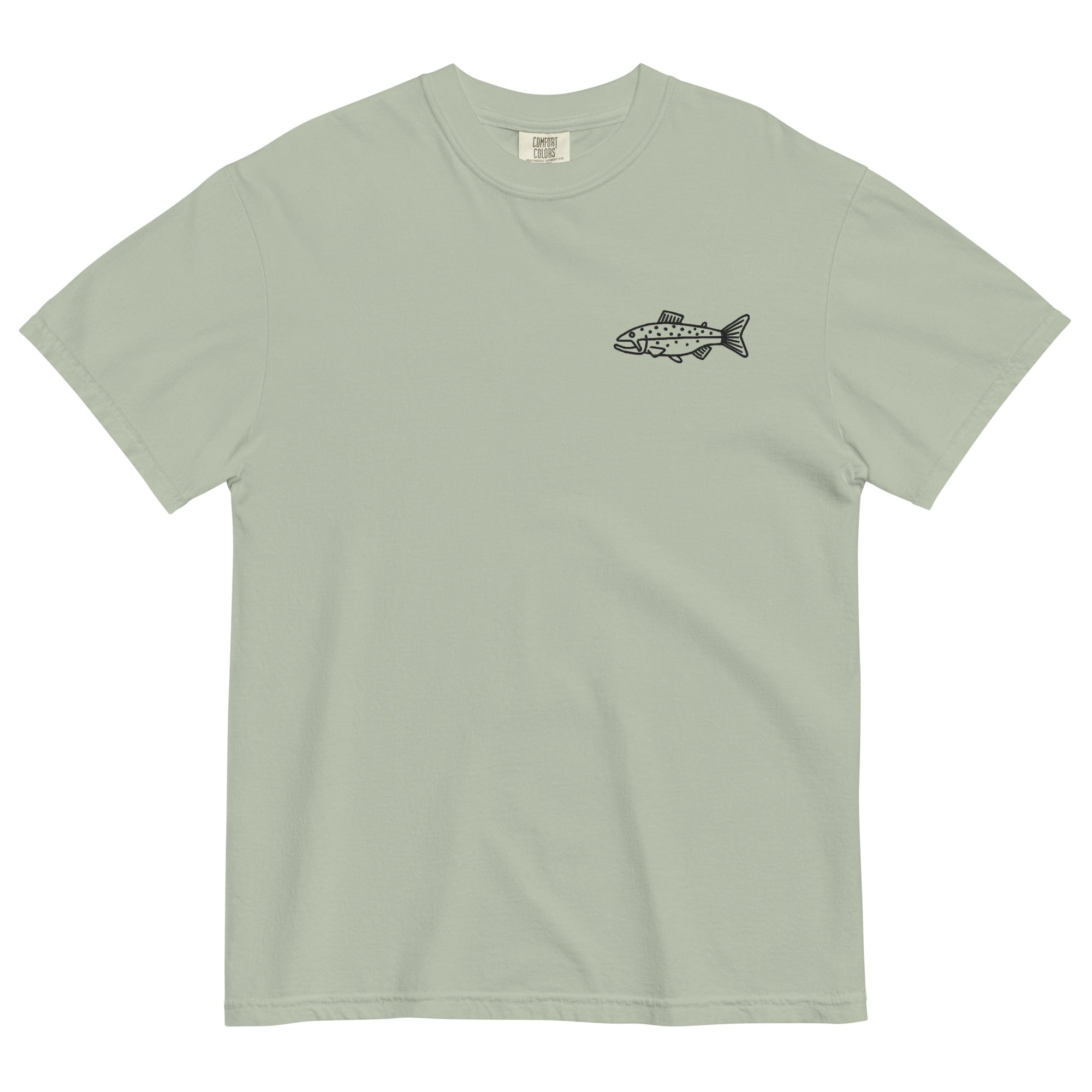 Fish Doodle Embroidered T Shirt、mySite、solidvoid
