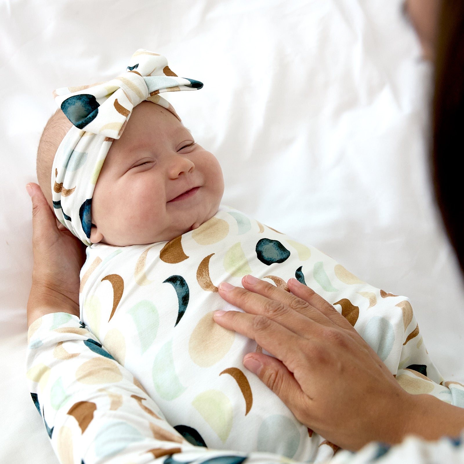  Luna Neutral Swaddle & Luxe Bow Headband Set、mySite、layawaytickets