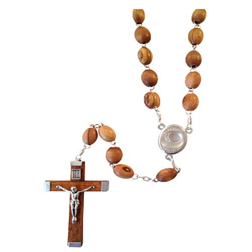  Holy Land Imports Olive Wood Rosary With Water from the River Jordan、mySite、elrpsem3k