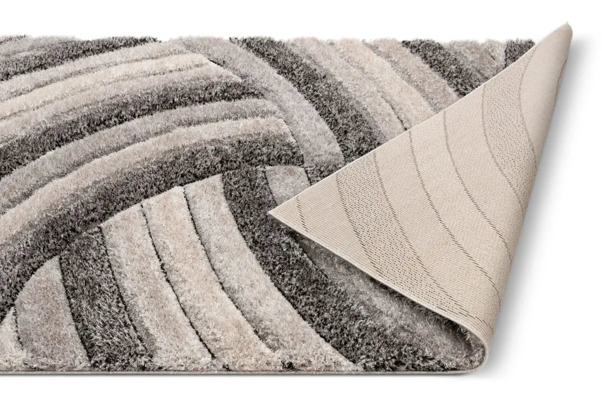 Ucci Grey Modern 3D Textured Shag Rug、mySite、gigharbornorthrealestate