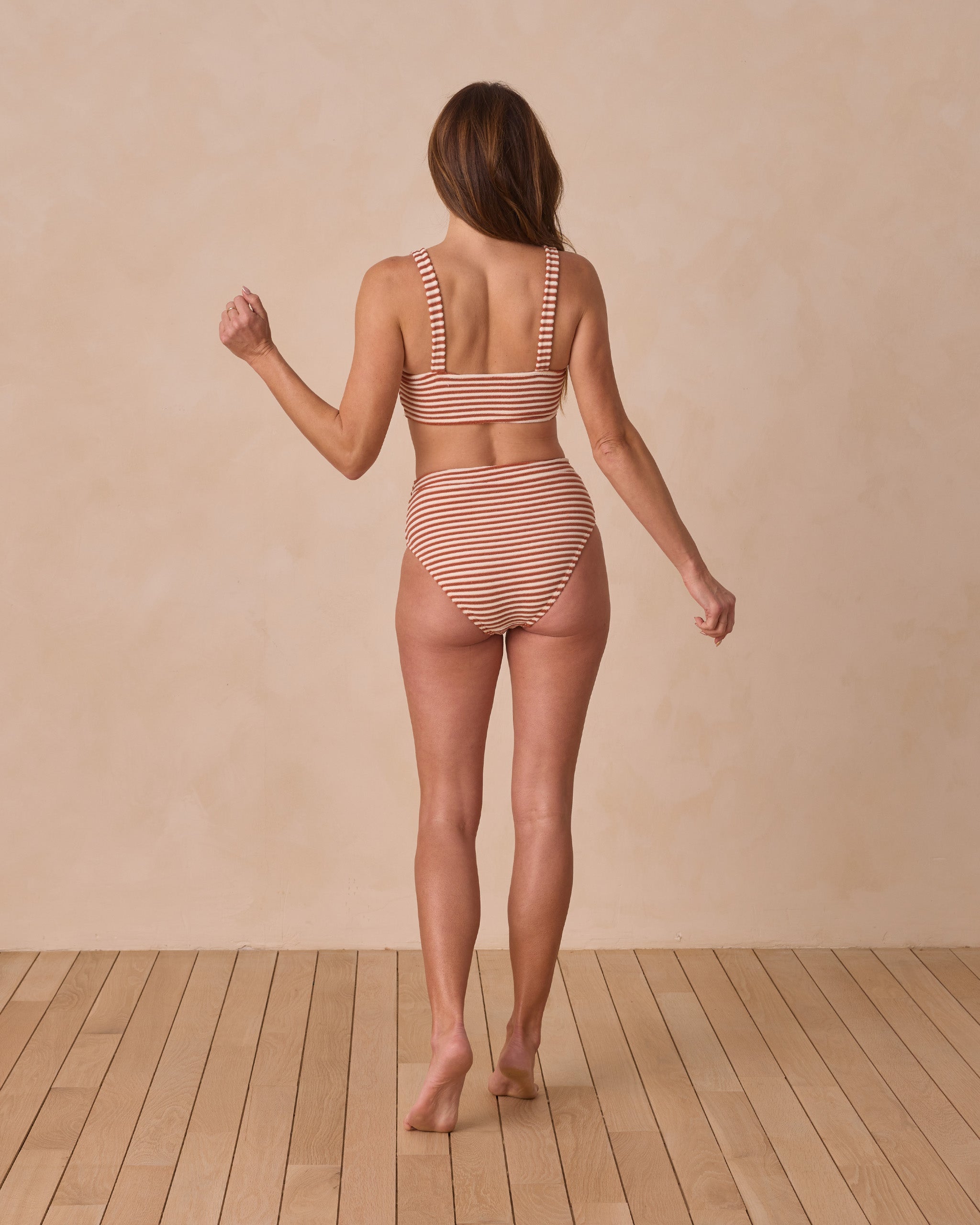  Banded High Cut Bikini Bottom | Popppy Stripe、mySite、layawaytickets