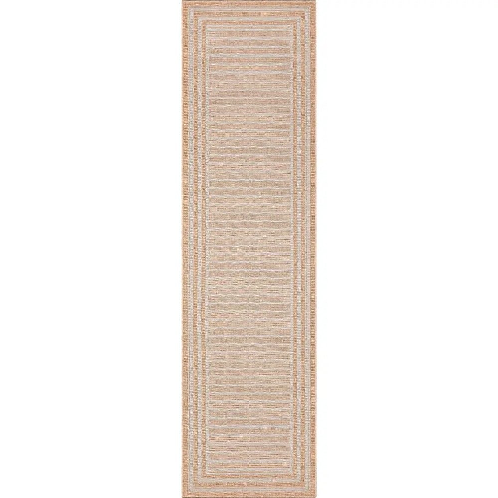 Frankie Modern Stripes Indoor/Outdoor Beige Textured Rug、mySite、gigharbornorthrealestate