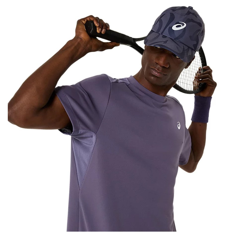 Asics Men's Court Short Sleeve Tee - Greyish Purple