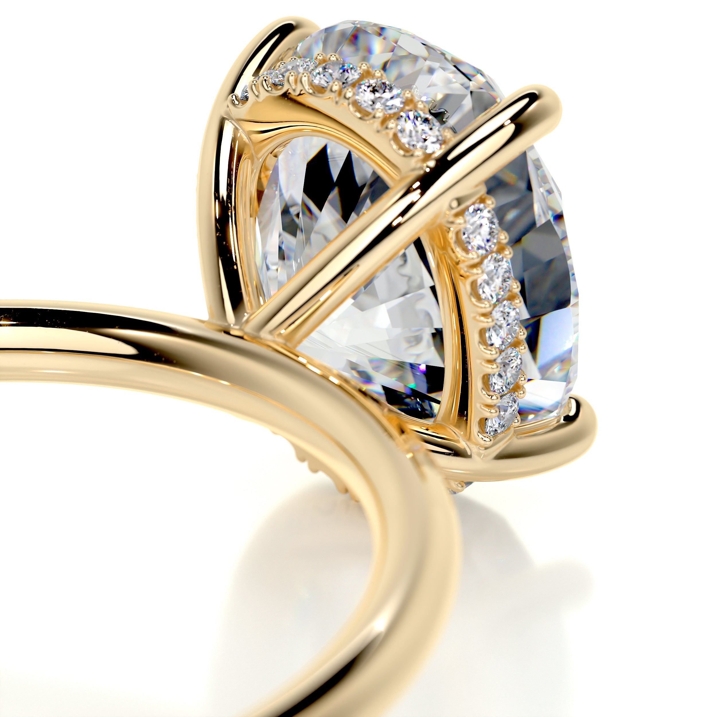 Willow Moissanite & Diamond Ring -18K Yellow Gold (RTS)、mySite、hinf8tx79
