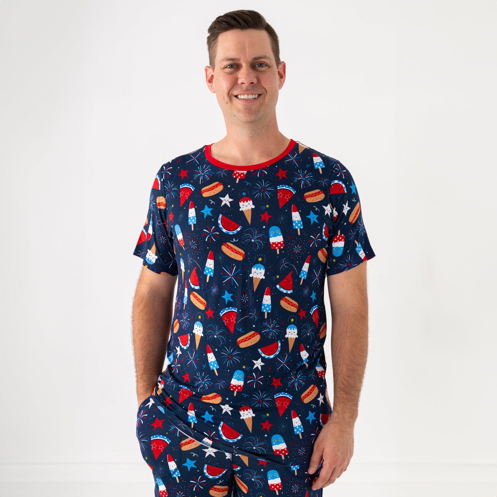  Snacks & Sparkles Men's Short Sleeve Pajama Top、mySite、layawaytickets