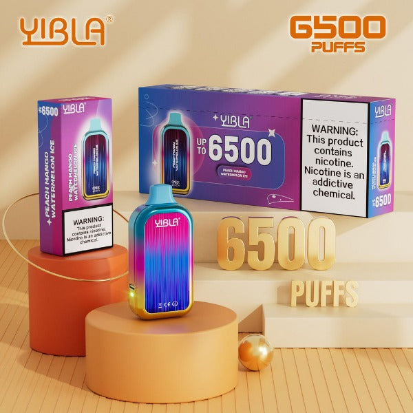 Yibla 6500 Puffs Disposable Vape 18mL 10 Pack、mySite、zt4zffjzw