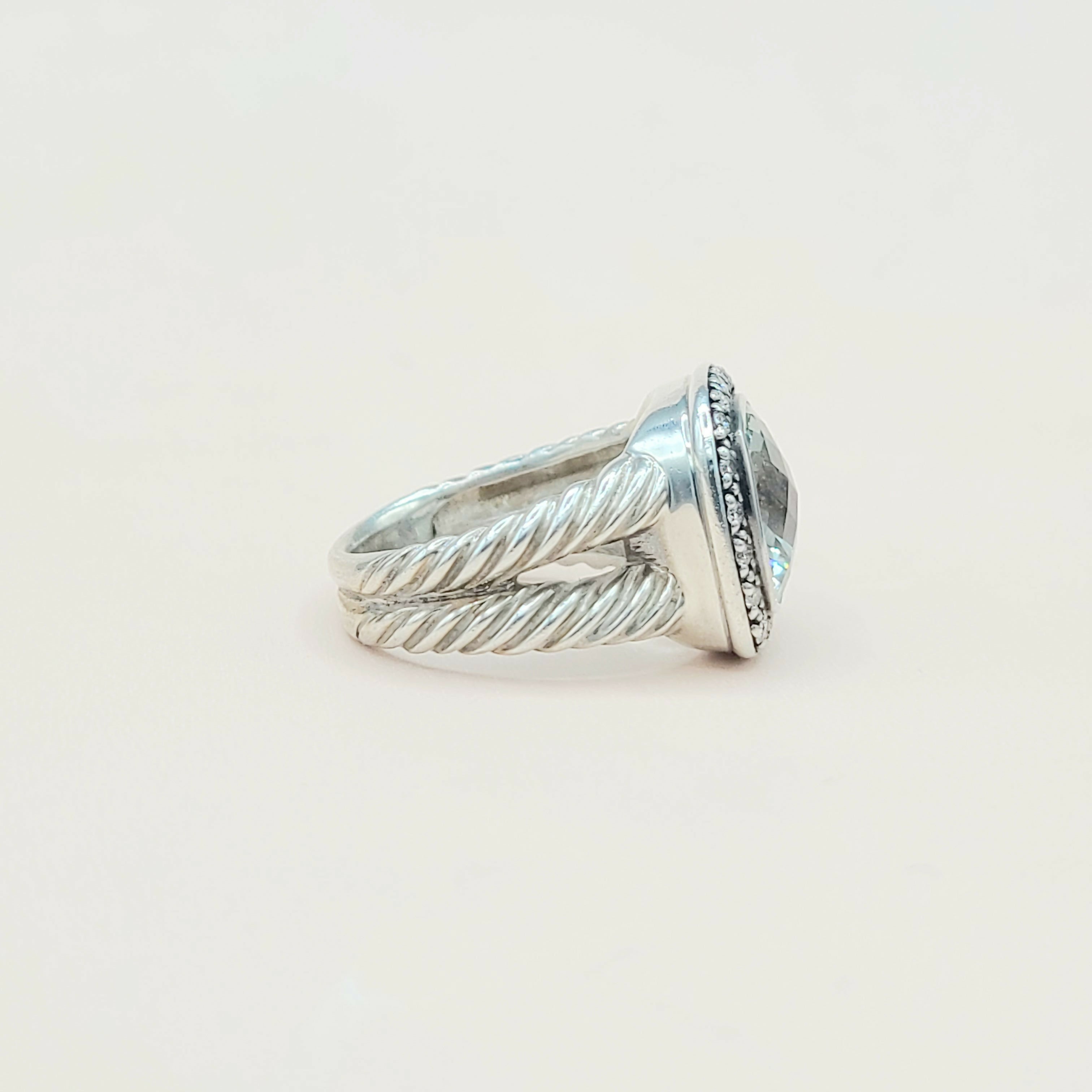 David Yurman Albion Moonlight Ice Ring 11mm Prasiolite、mySite、hinf8tx79