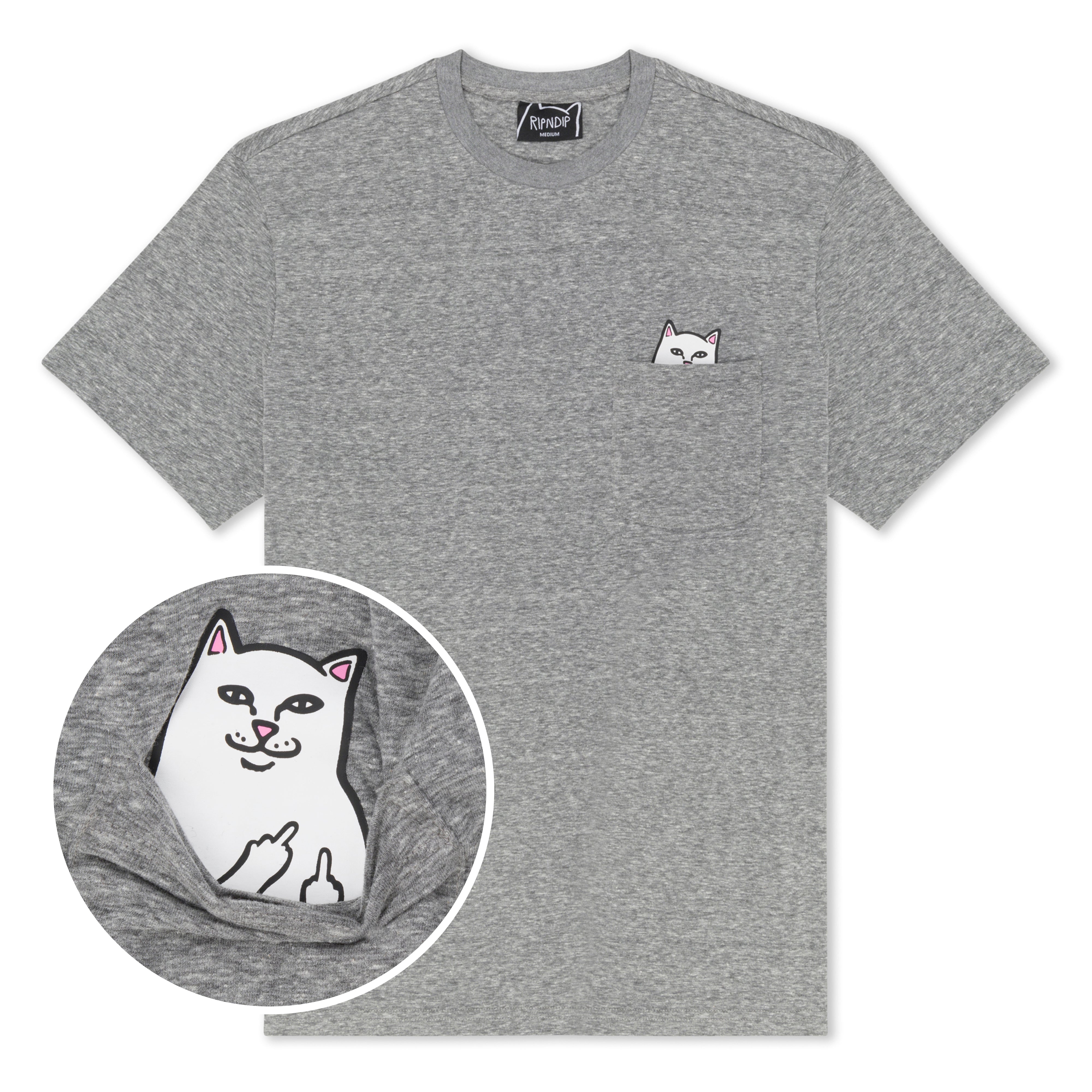  Lord Nermal S/S Pocket Tee (Heather Grey)、mySite、merchandisen