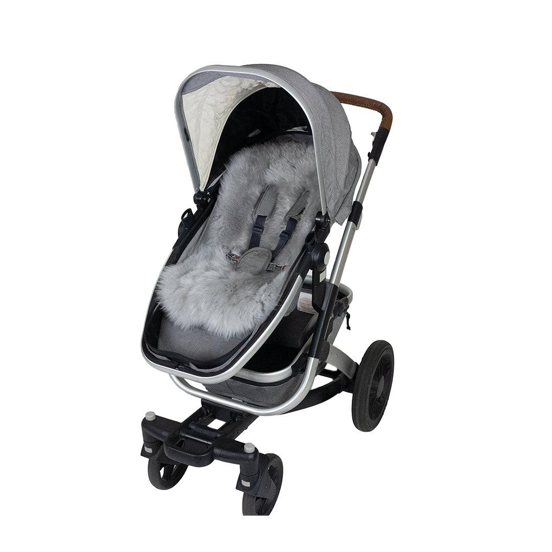  Naturally Sheepskins Deluxe Sheepskin Pram Liner - Grey、mySite、merchandisen