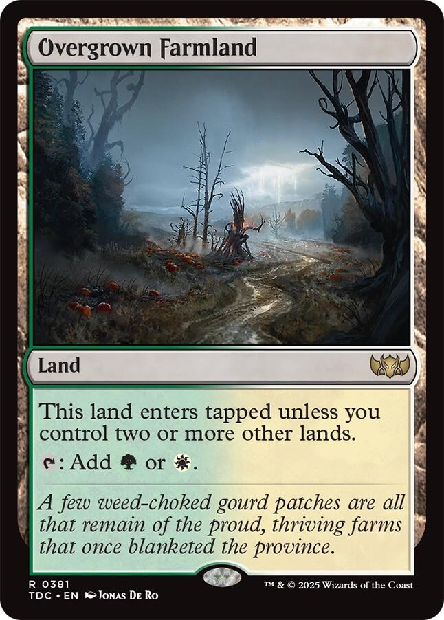 Overgrown Farmland Tarkir: Dragonstorm Commander、mySite、waistdrama