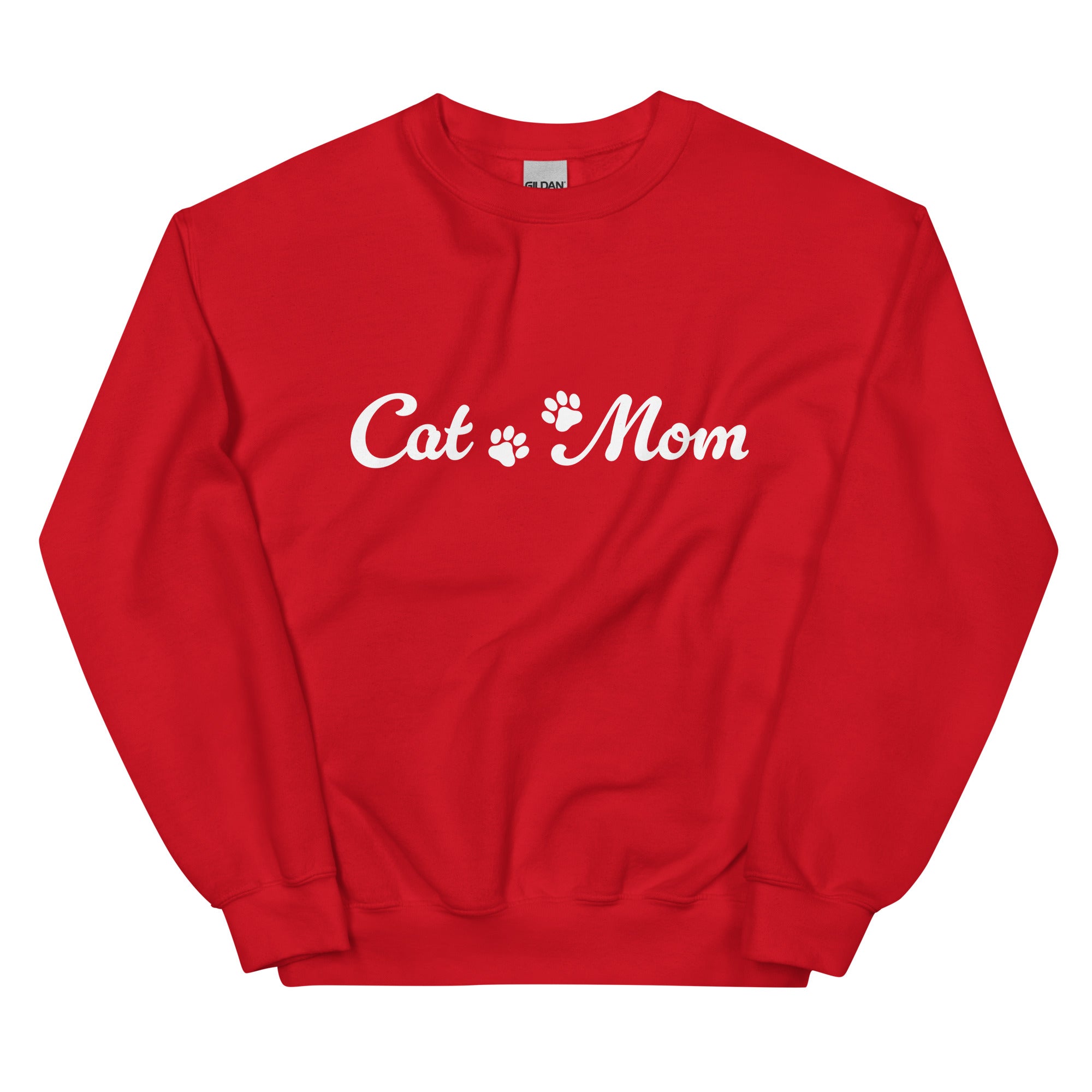 Paw Print Cat Mom Crewneck Sweatshirt、mySite、camillekostekn