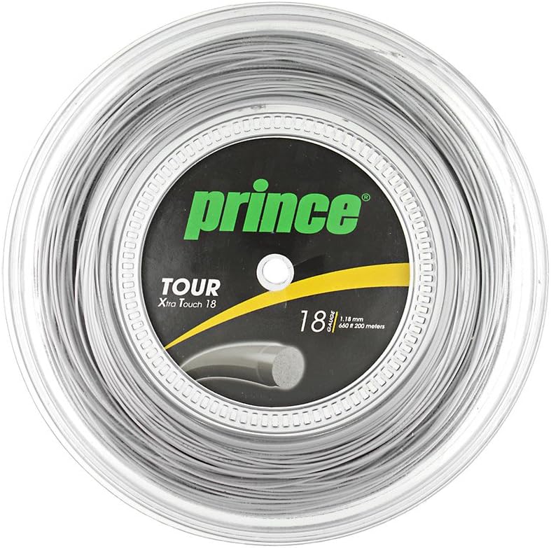Prince Tour Xtra Touch 18/1.18 Tennis String Reel (Silver)