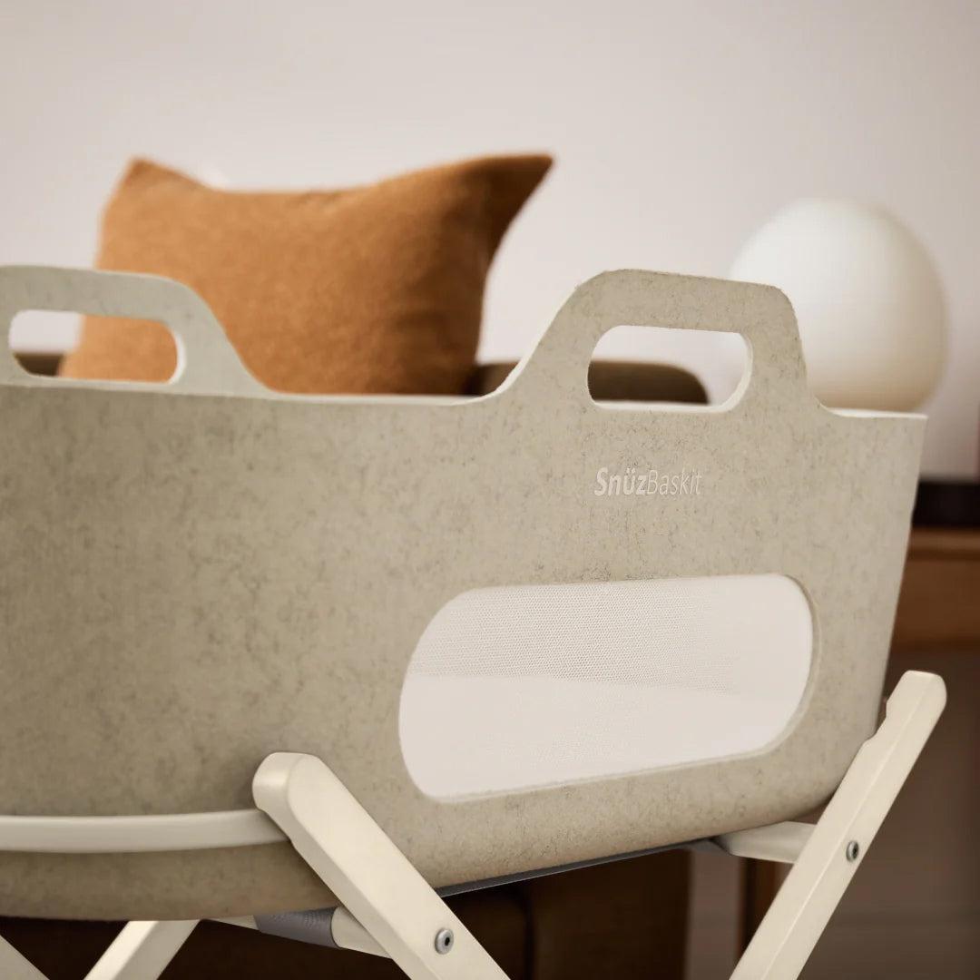  SnuzBaskit Barley Moses Basket & Cashmere Stand Set - Barley / Cashmere、mySite、merchandisen