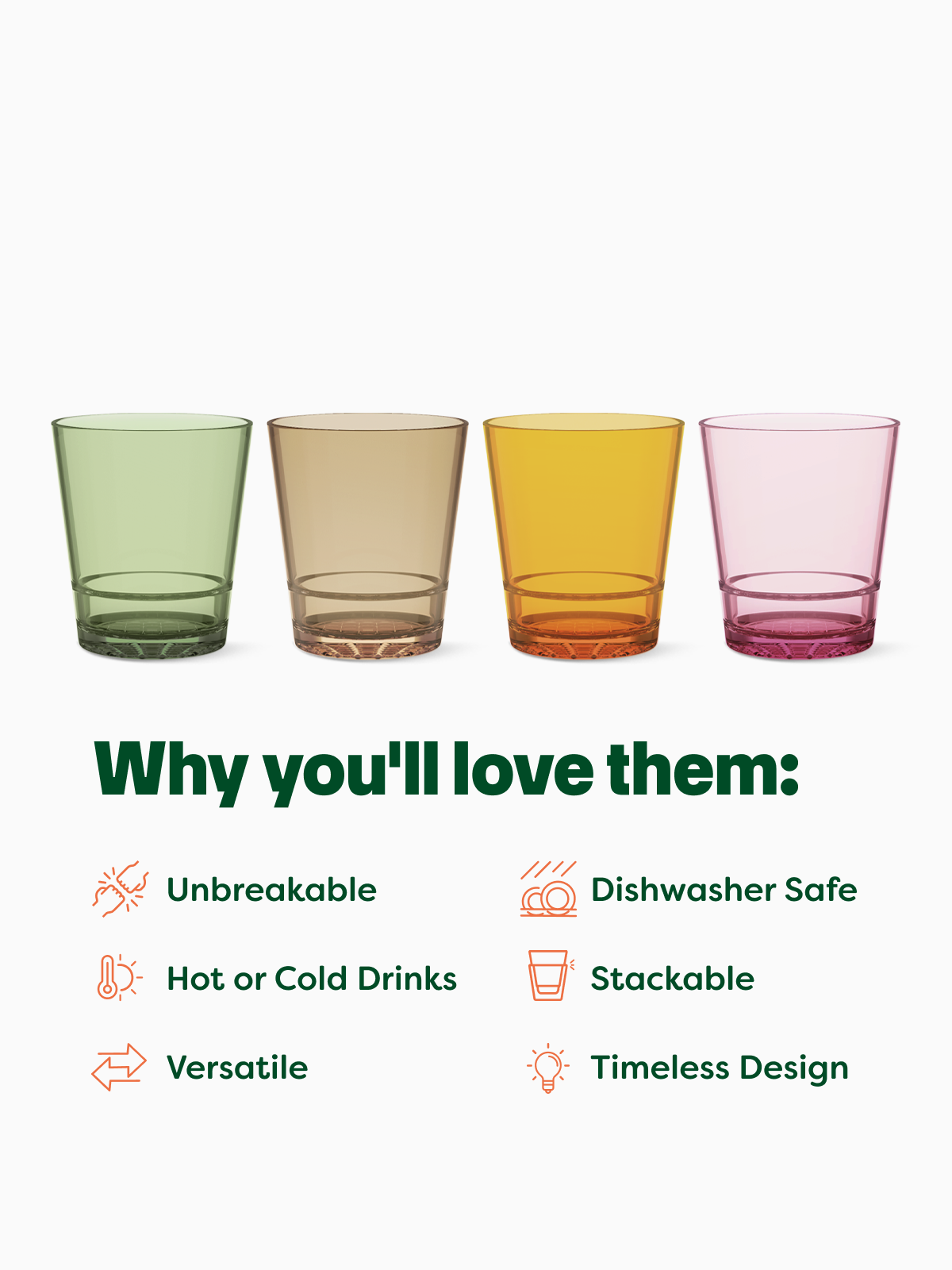 MSRP RESERVE 12oz Diamond Double Old Fashioned - Mixed Color Set、mySite、camillekostekn