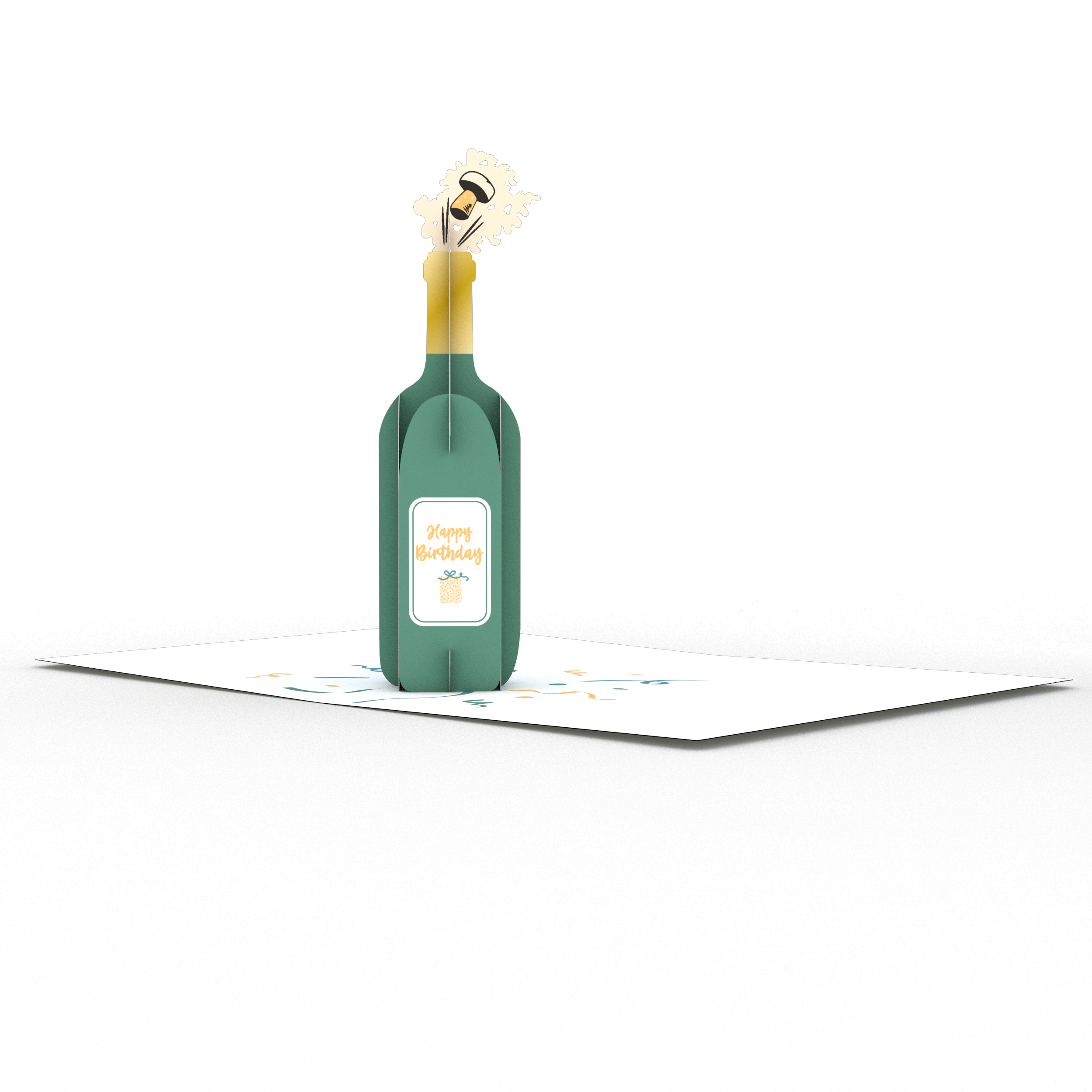 Happy Birthday Cheers: Paperpop® Card、mySite、solidvoid