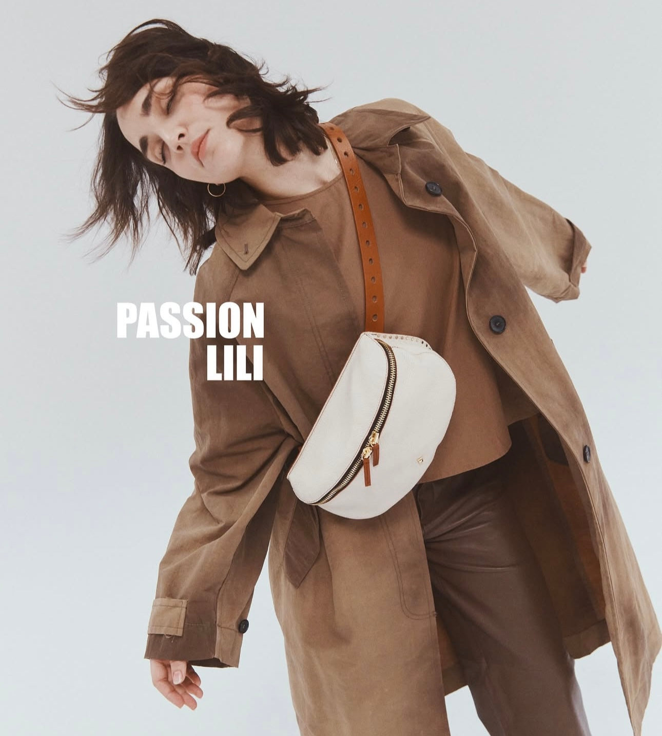 Herbert Frere Soeur La Grande Lili Adria Handbag, Camel/Lamb、mySite、noshort