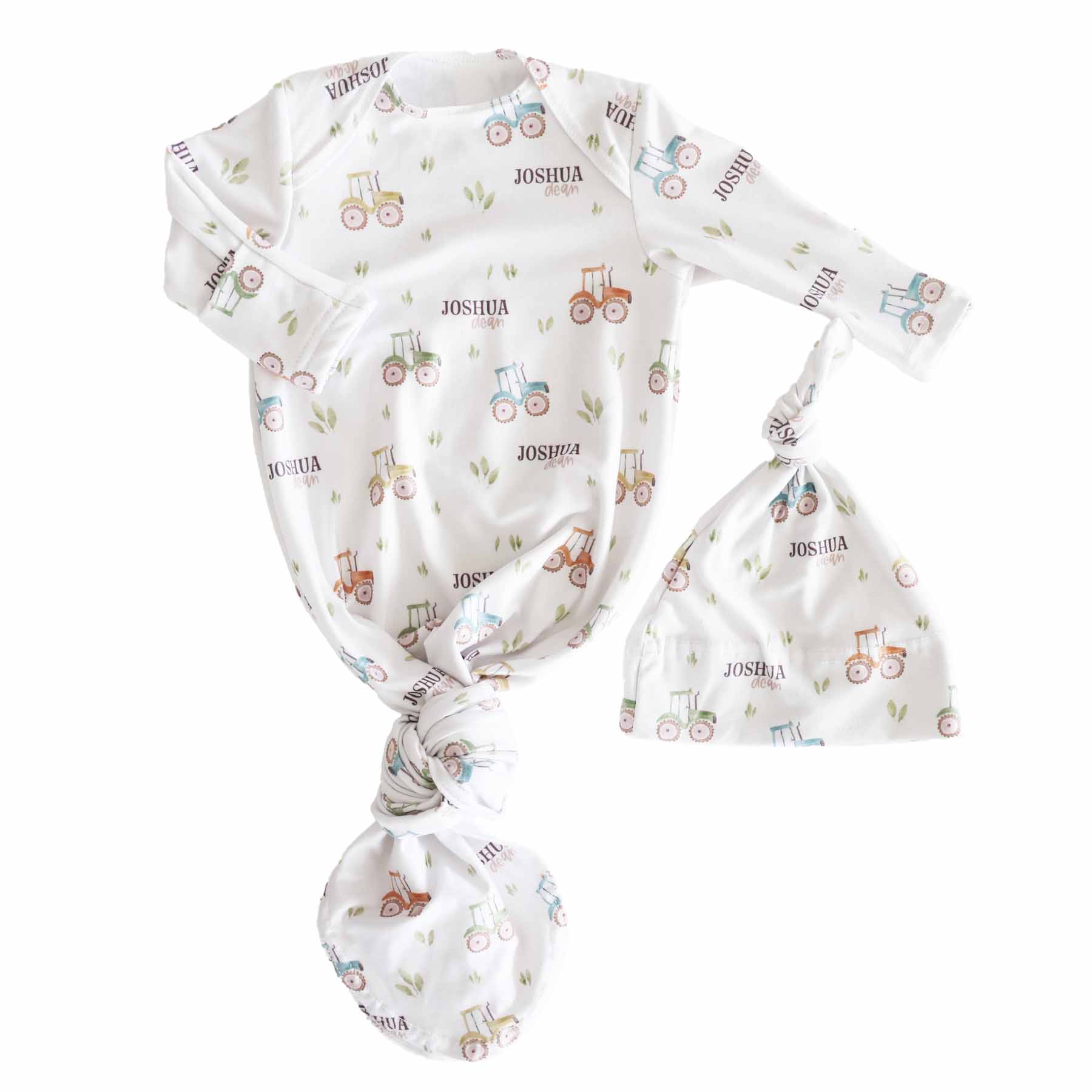  Little Farmer Personalized Newborn Baby Knot Gown、mySite、layawaytickets