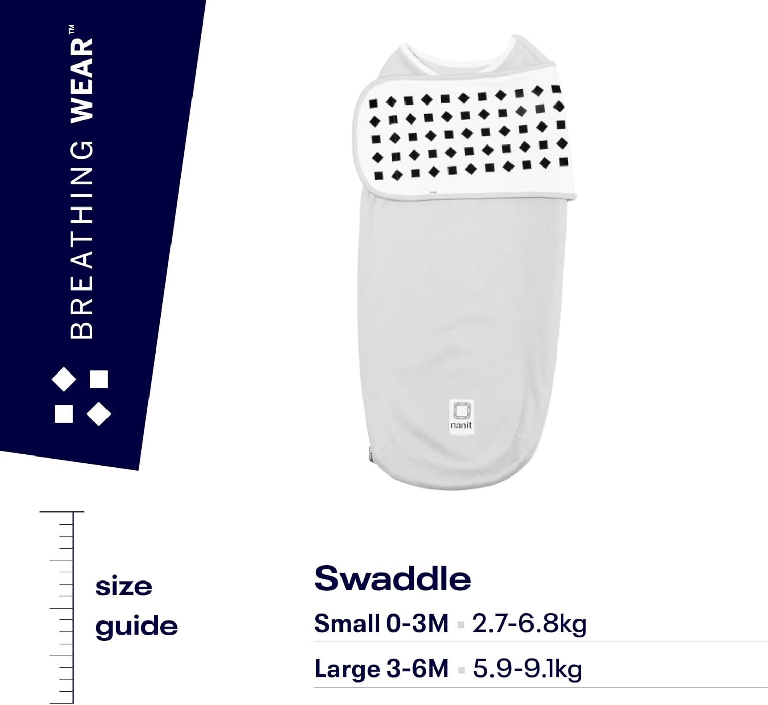  Nanit Breathing Wear Swaddle - Grey、mySite、merchandisen