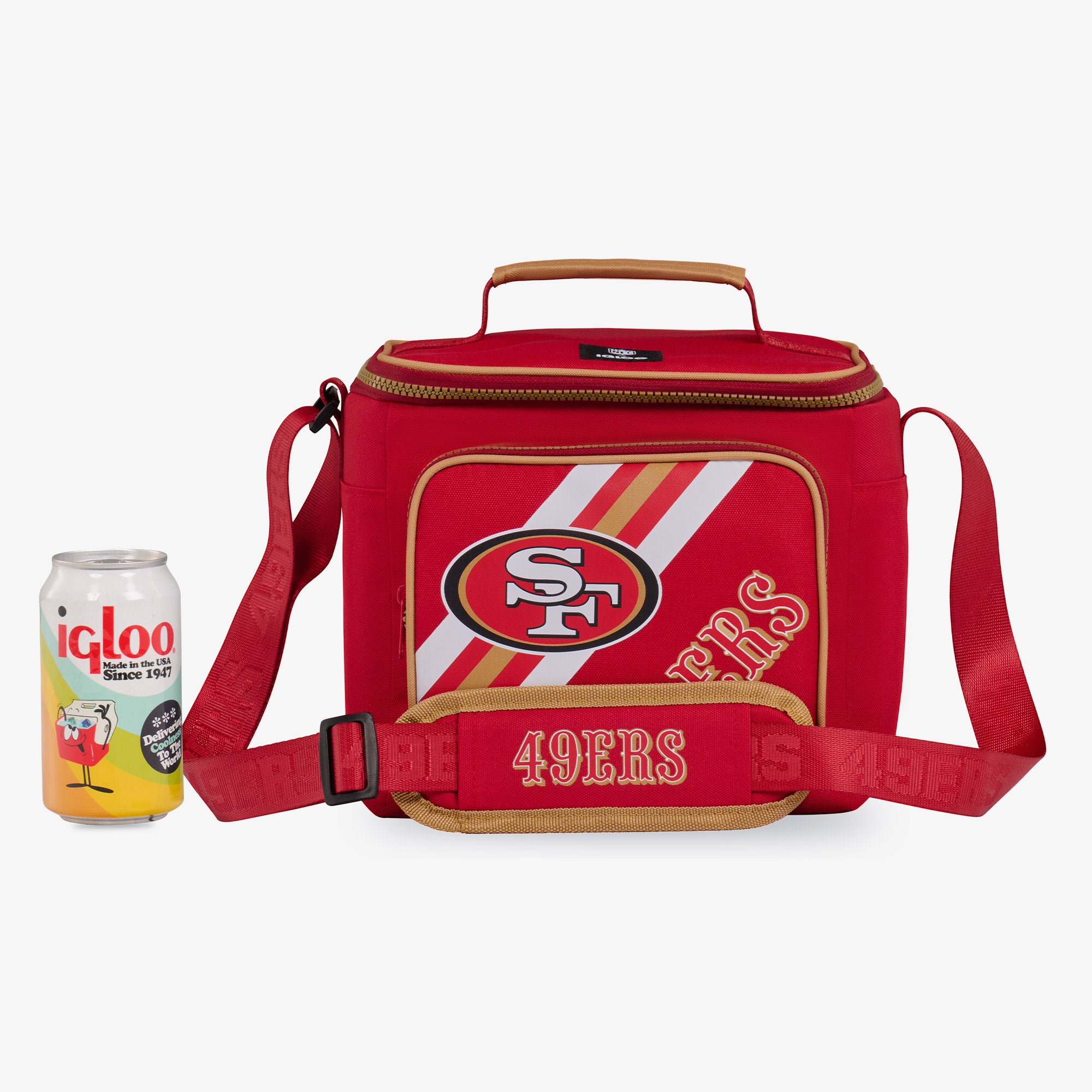 San Francisco 49ers Square Lunch Cooler Bag、mySite、noshort