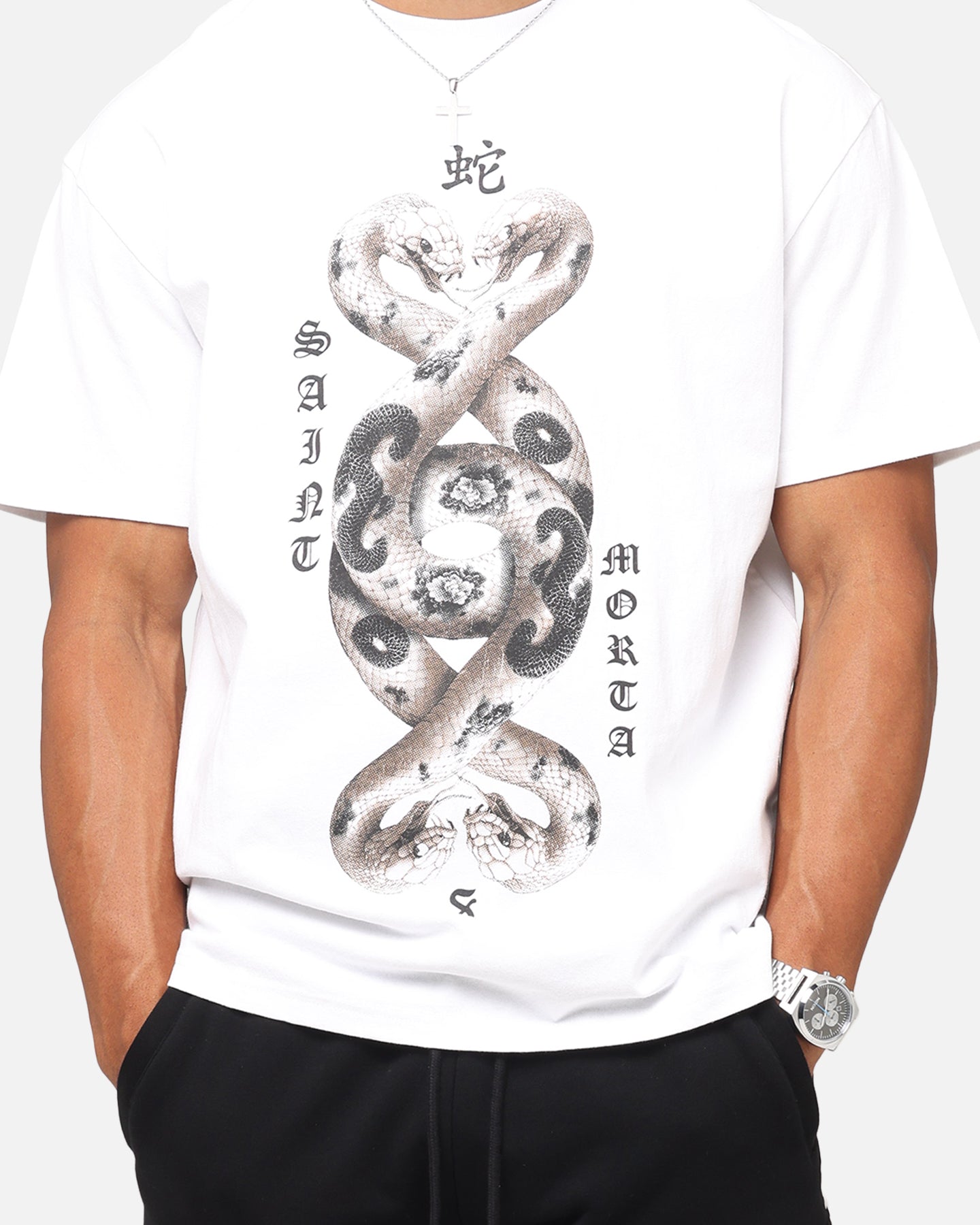 Saint Morta Entanglement Boxy T-Shirt White、mySite、zt4zffjzw