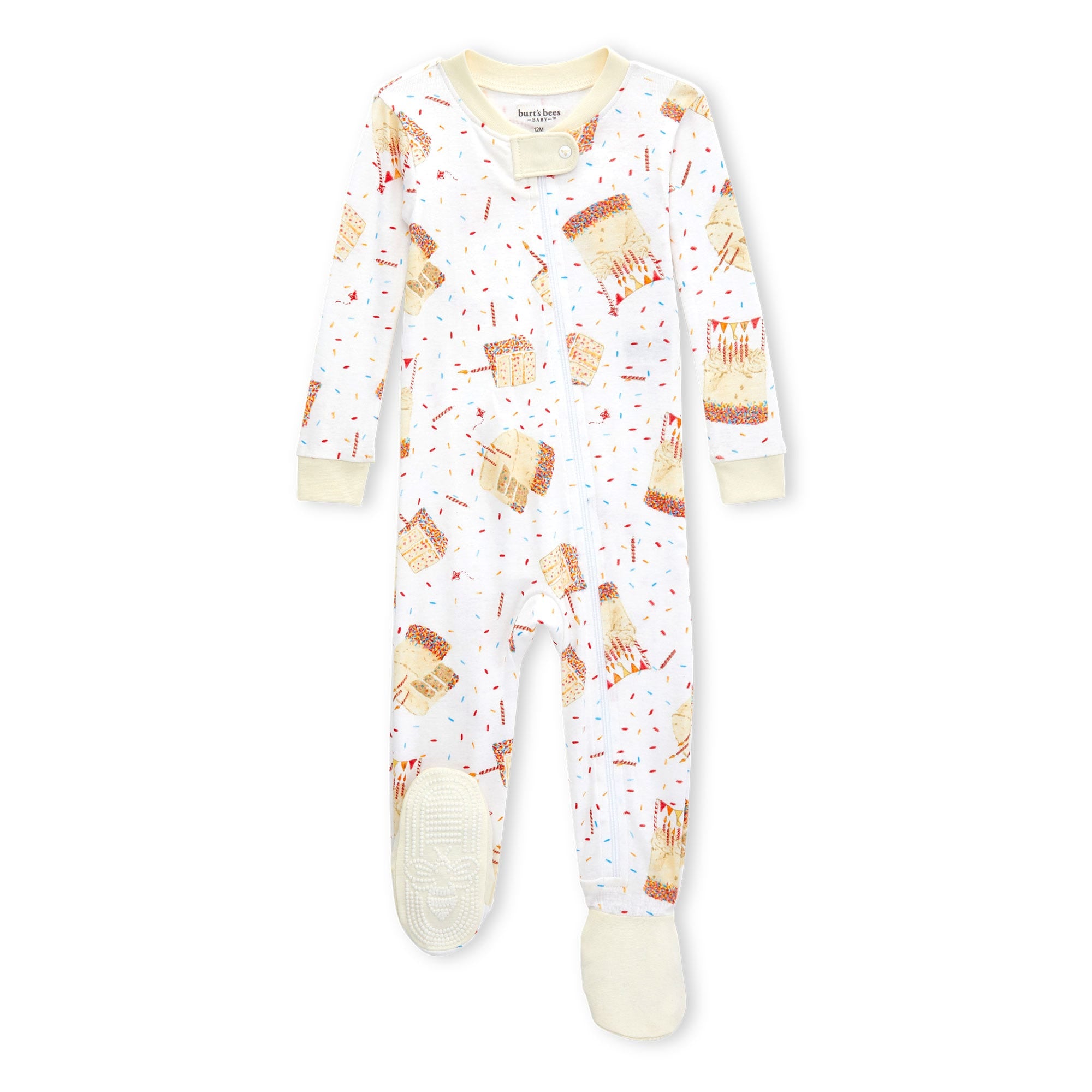 Birthday Cake Organic Cotton One-Piece Sleeper、mySite、g9winljtr