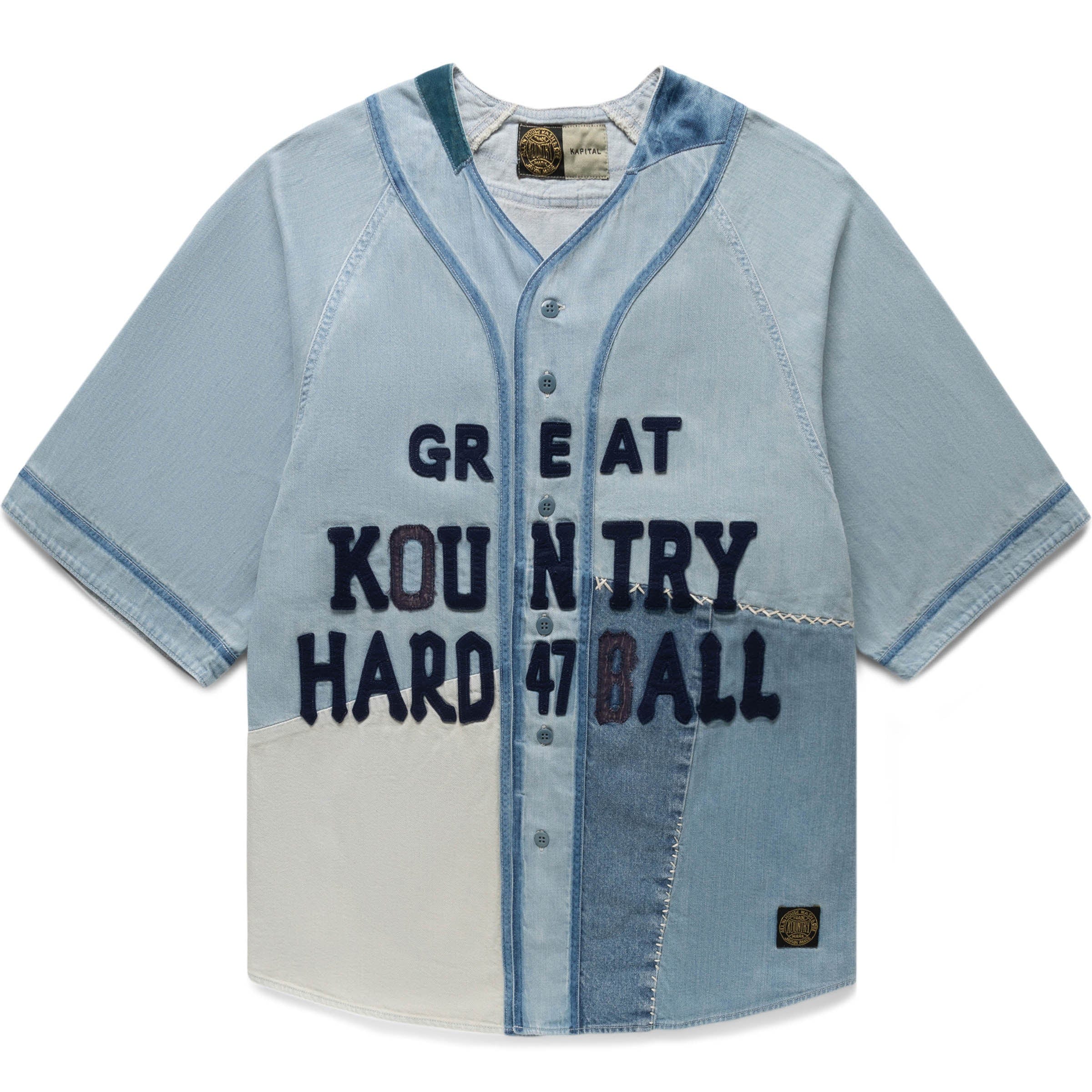 8OZ RECONSTRUCTION DENIM GREAT KOUNTRY BASEBALL SHIRT、mySite、zt4zffjzw