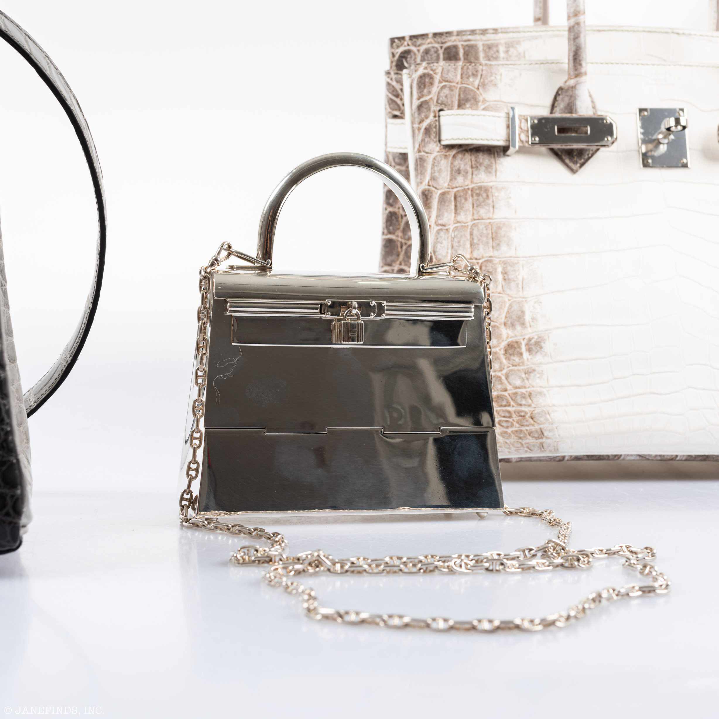 Hermès Ultra-Rare Mini Kelly in Sterling Silver, 1990s、mySite、garminoutage.com