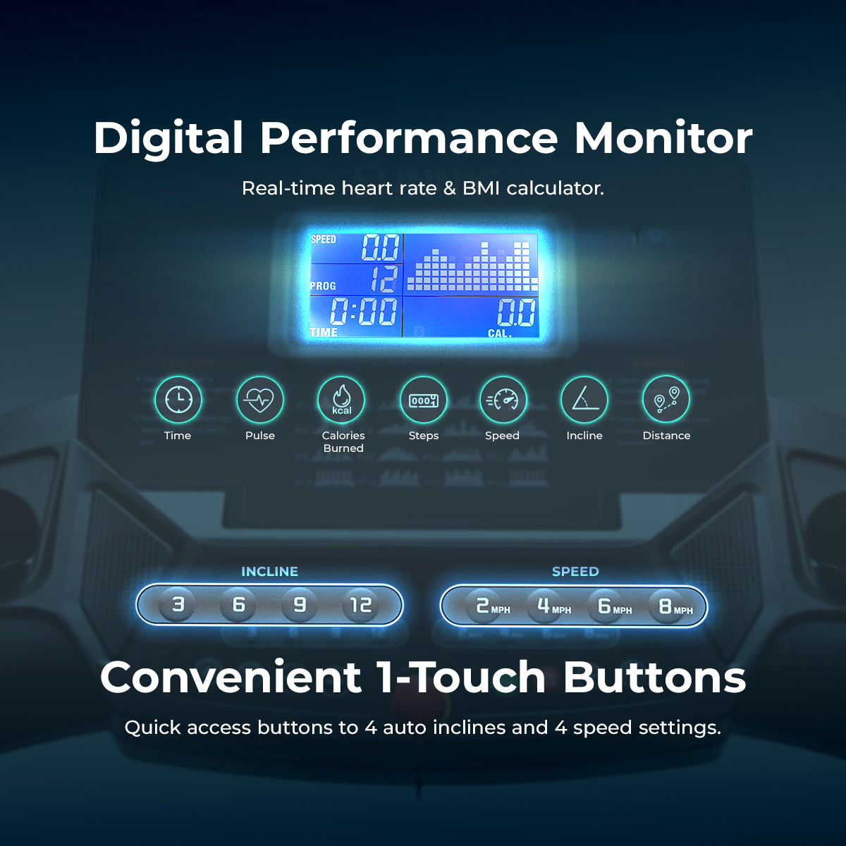  Energy Flex Motorized Auto Incline Smart Treadmill with Extra Shock Absorption、mySite、ghnorth