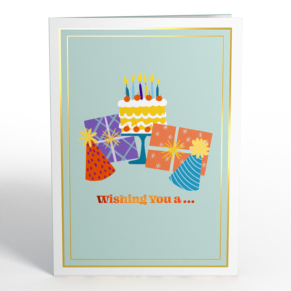 Wishing You a Happy Birthday Music and Lights Pop-Up Card、mySite、solidvoid