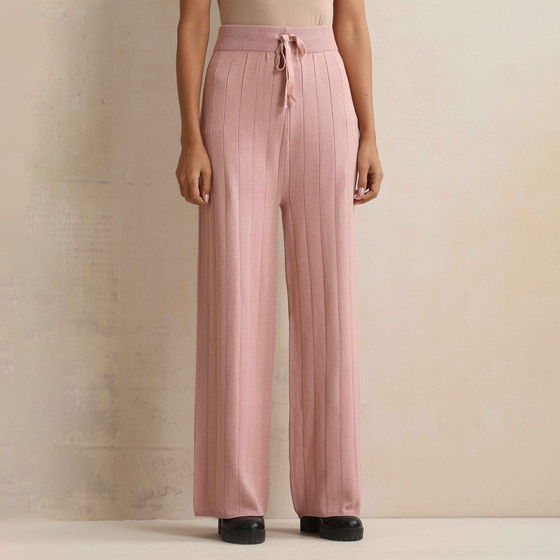 Woolen Solid Flared Pant For Women | Pink、mySite、camillekostekn