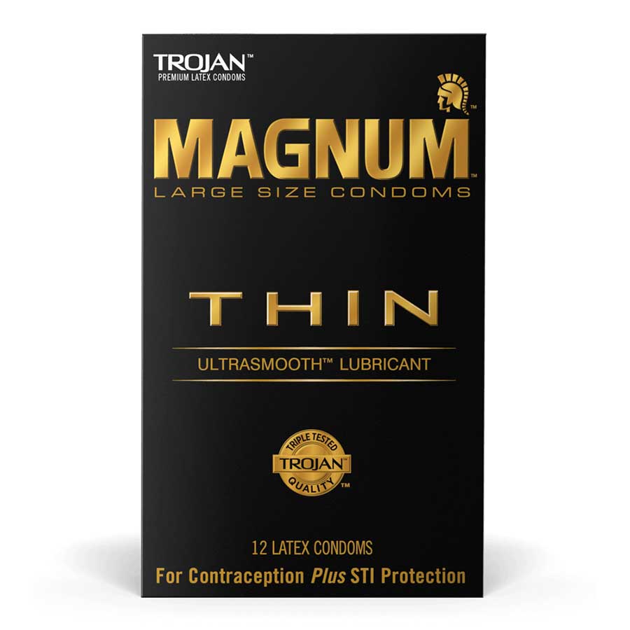 Trojan Magnum Thin Latex Condoms 12 Pack、mySite、bottomscart