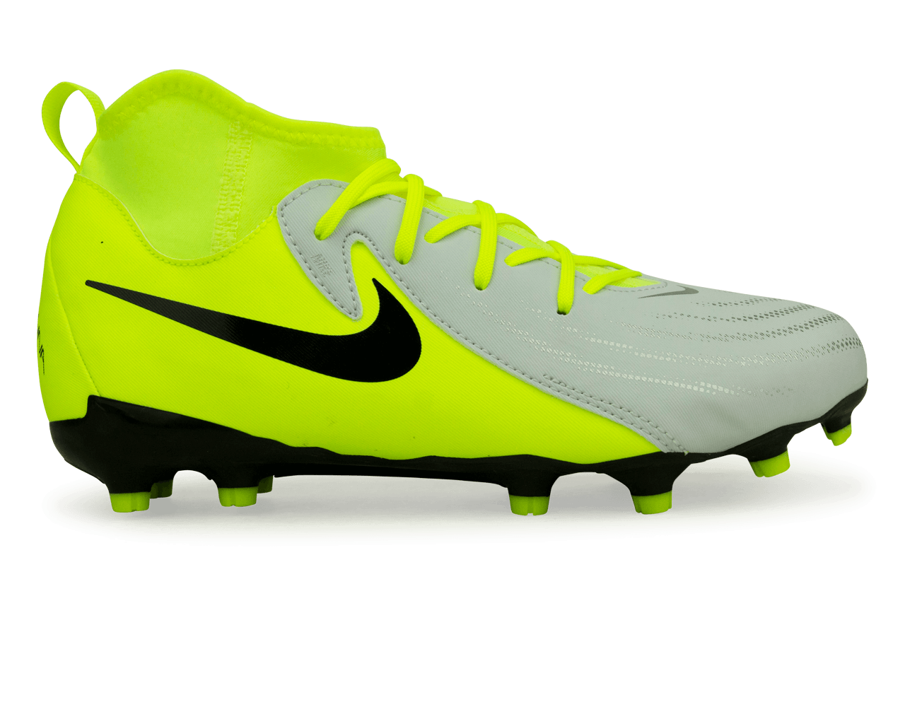 Nike Kids Phantom Luna II Academy FG/MG Silver/Black/Volt、mySite、bottomscart
