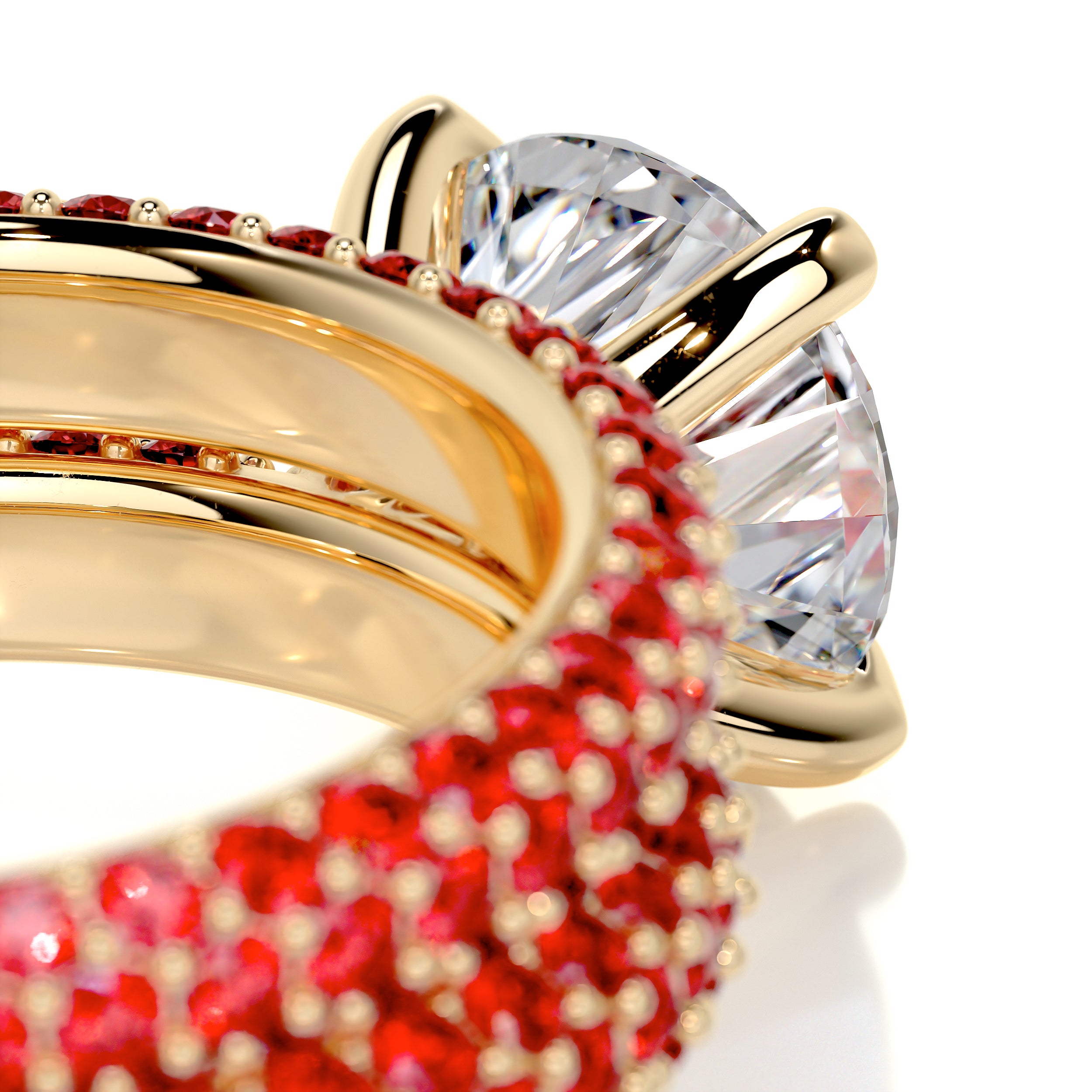 Charlotte Diamond & Gemstones Bridal Set (3.5 Carat) -18K Yellow Gold、mySite、hinf8tx79