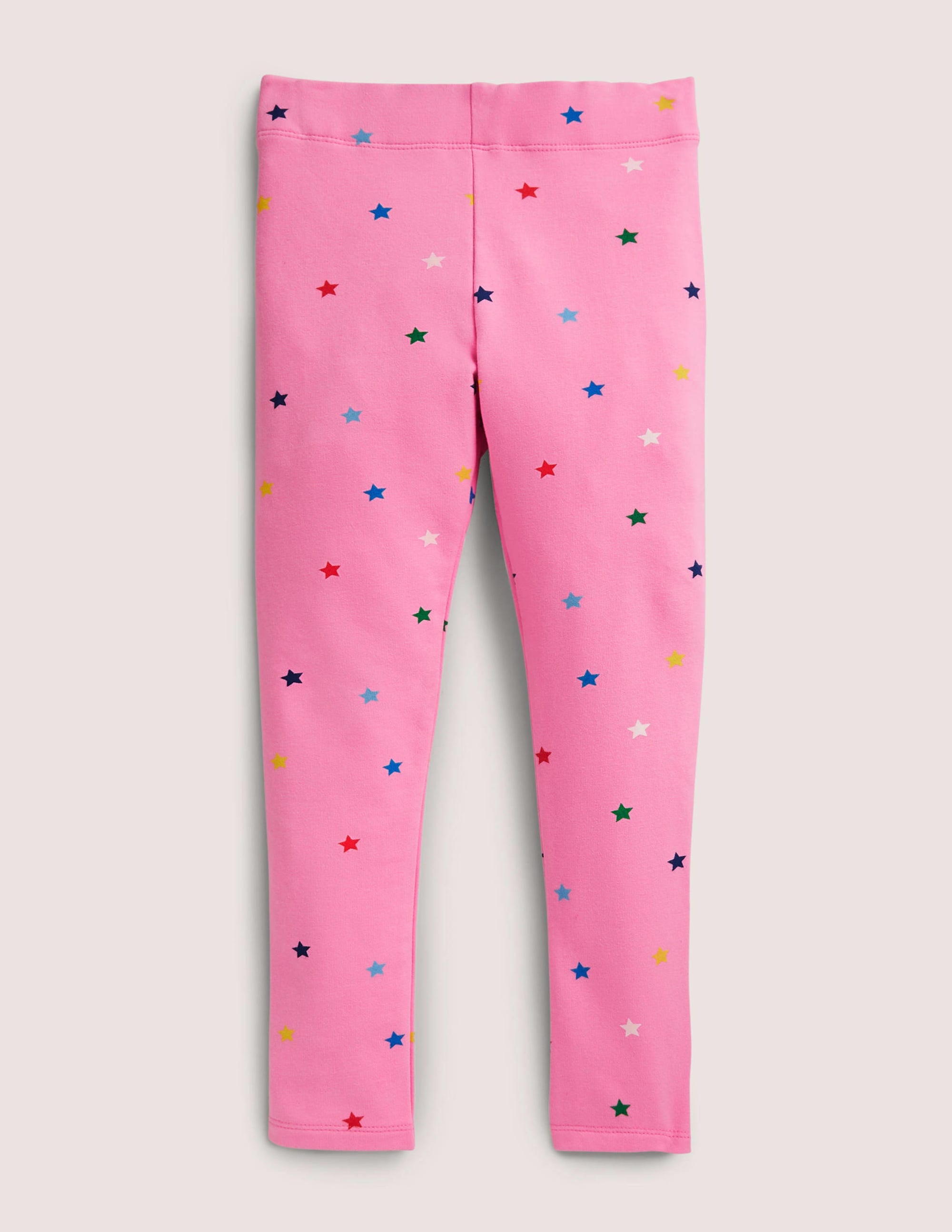  Fun Cosy Leggings-Bright Petal Pink Stars、mySite、ashleygrahame