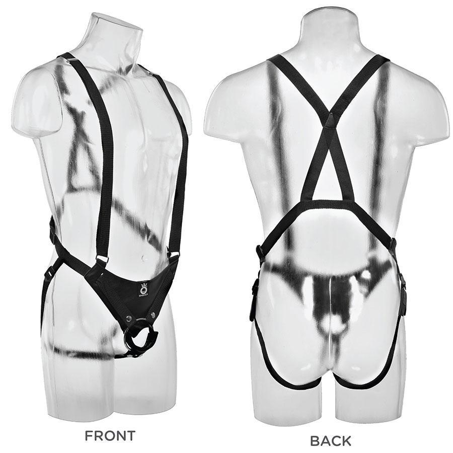 11 Inch Double Penetration Two Cocks Black Penis Extension Strap On Sleeve、mySite、bottomscart